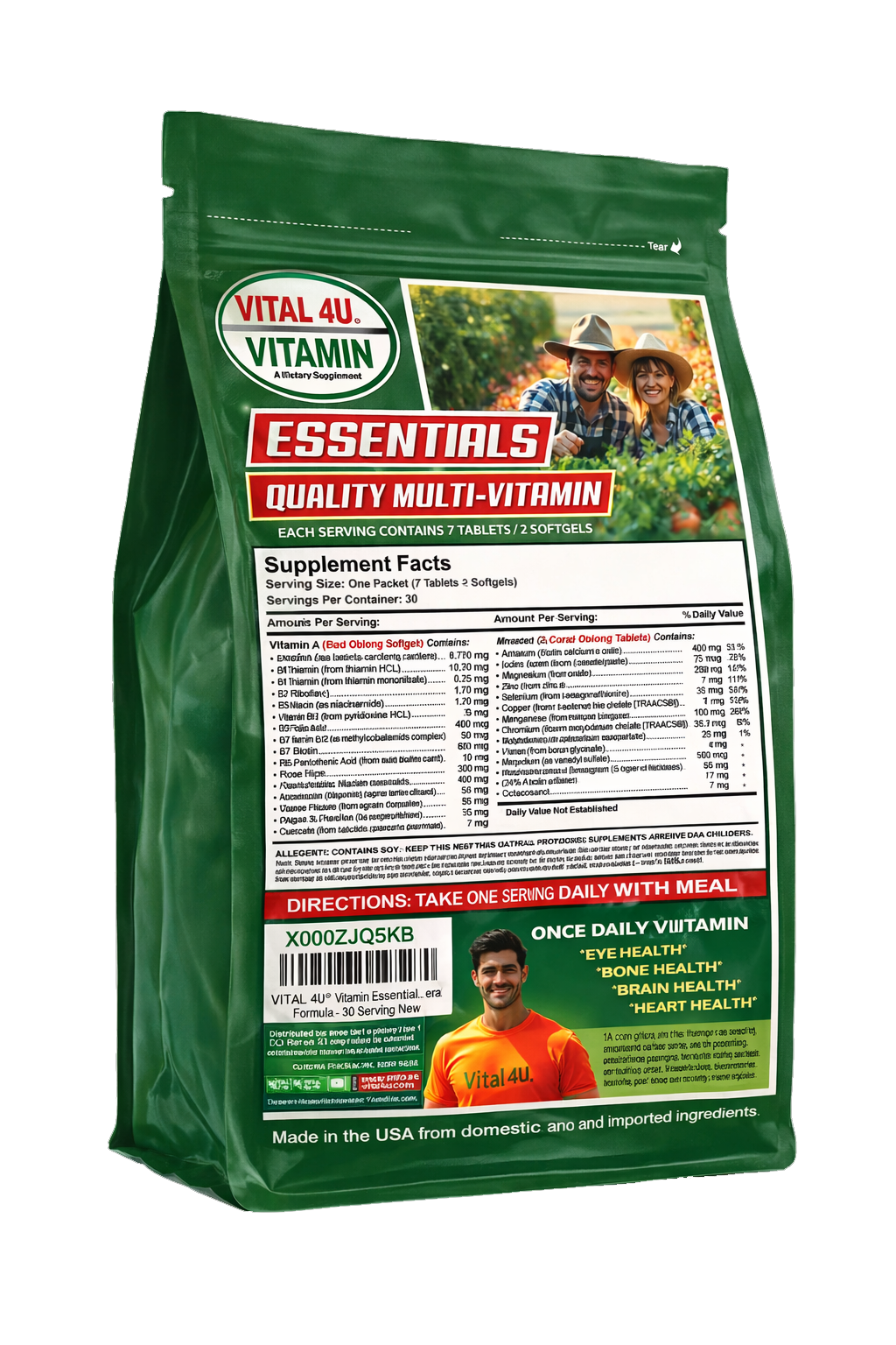 Vital 4U Essential 30 Day Multivitamin