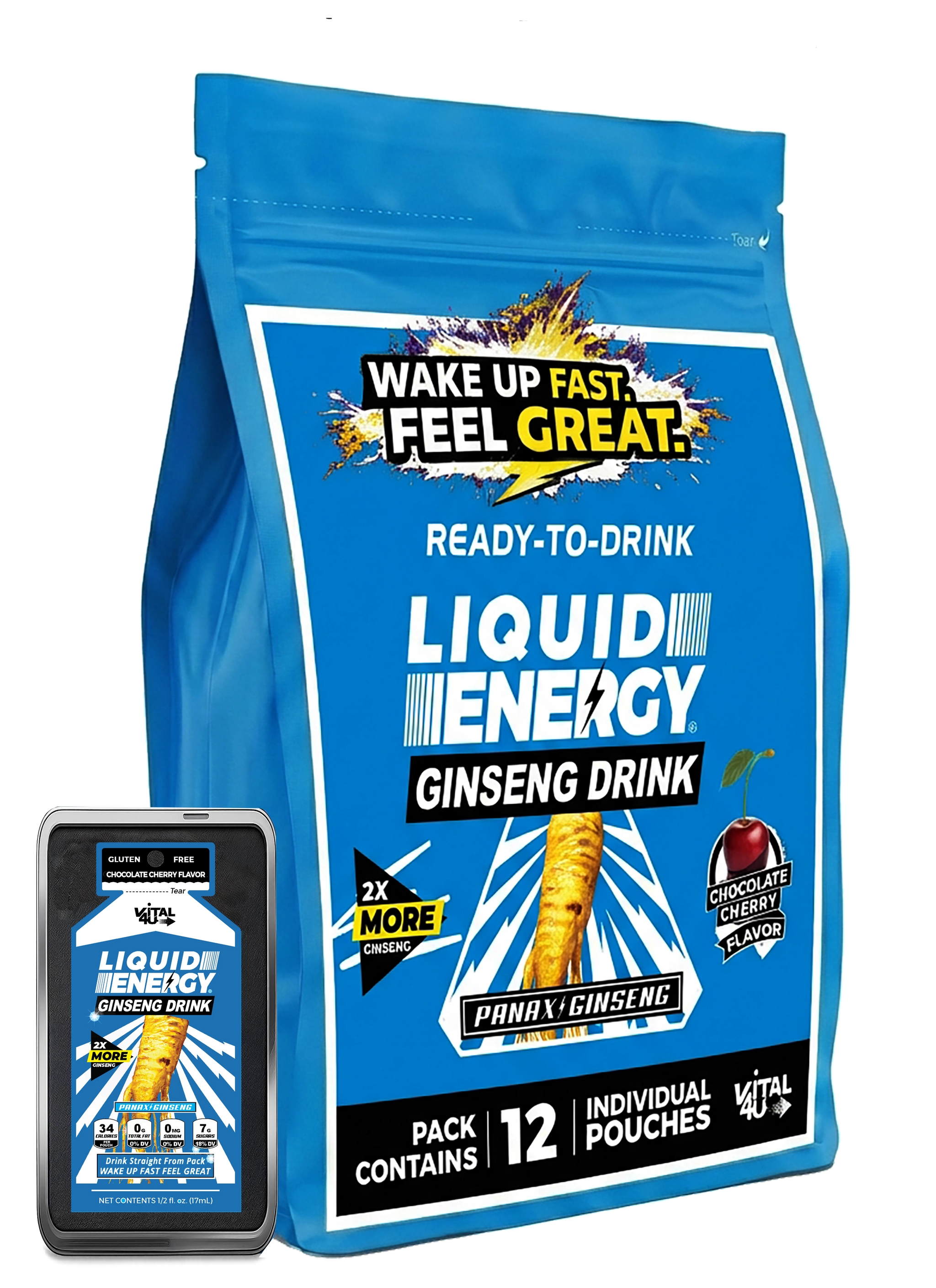 Liquid Energy® | Chocolate Cherry with Ginseng
