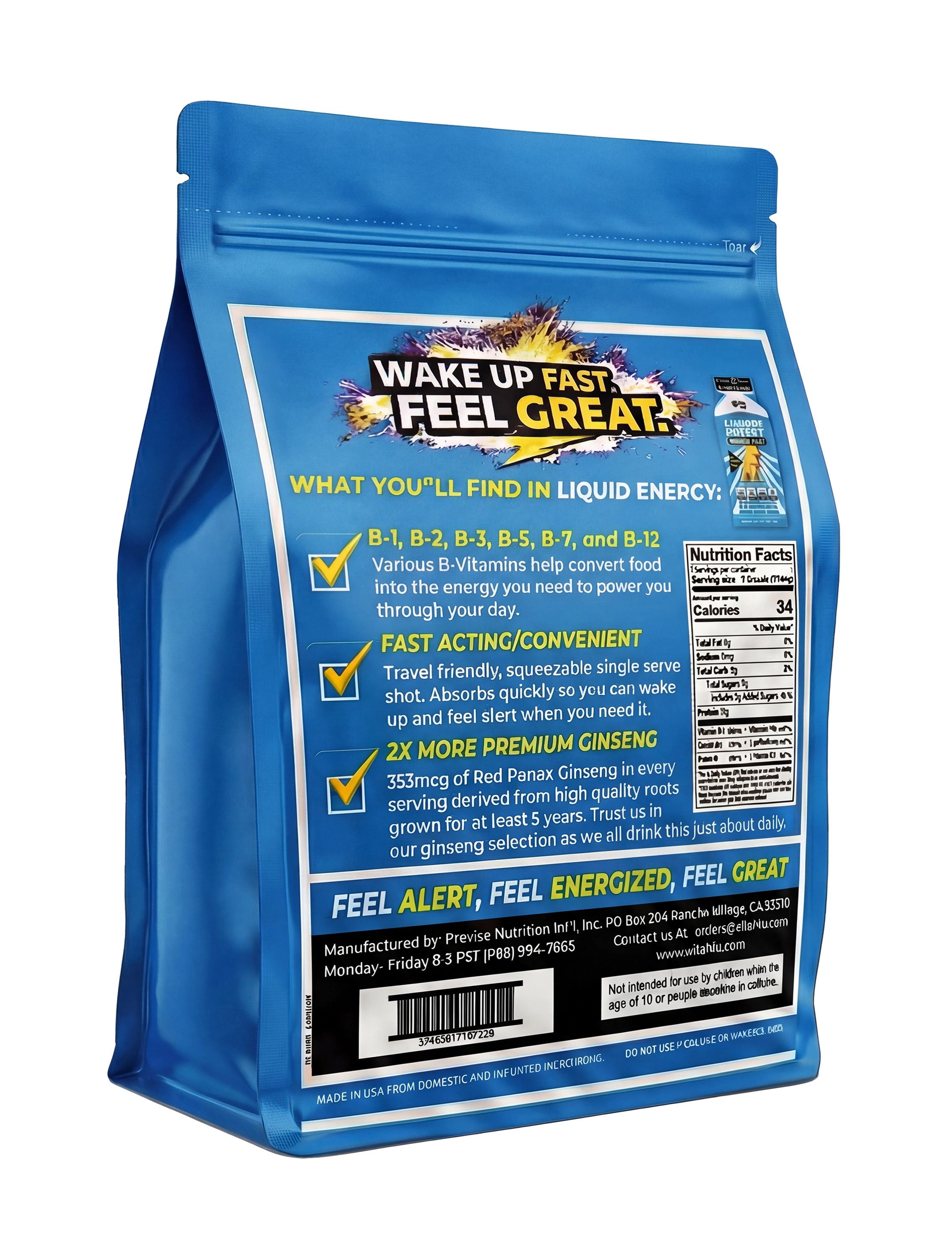 Liquid Energy Chocolate Cherry Ginseng Shot