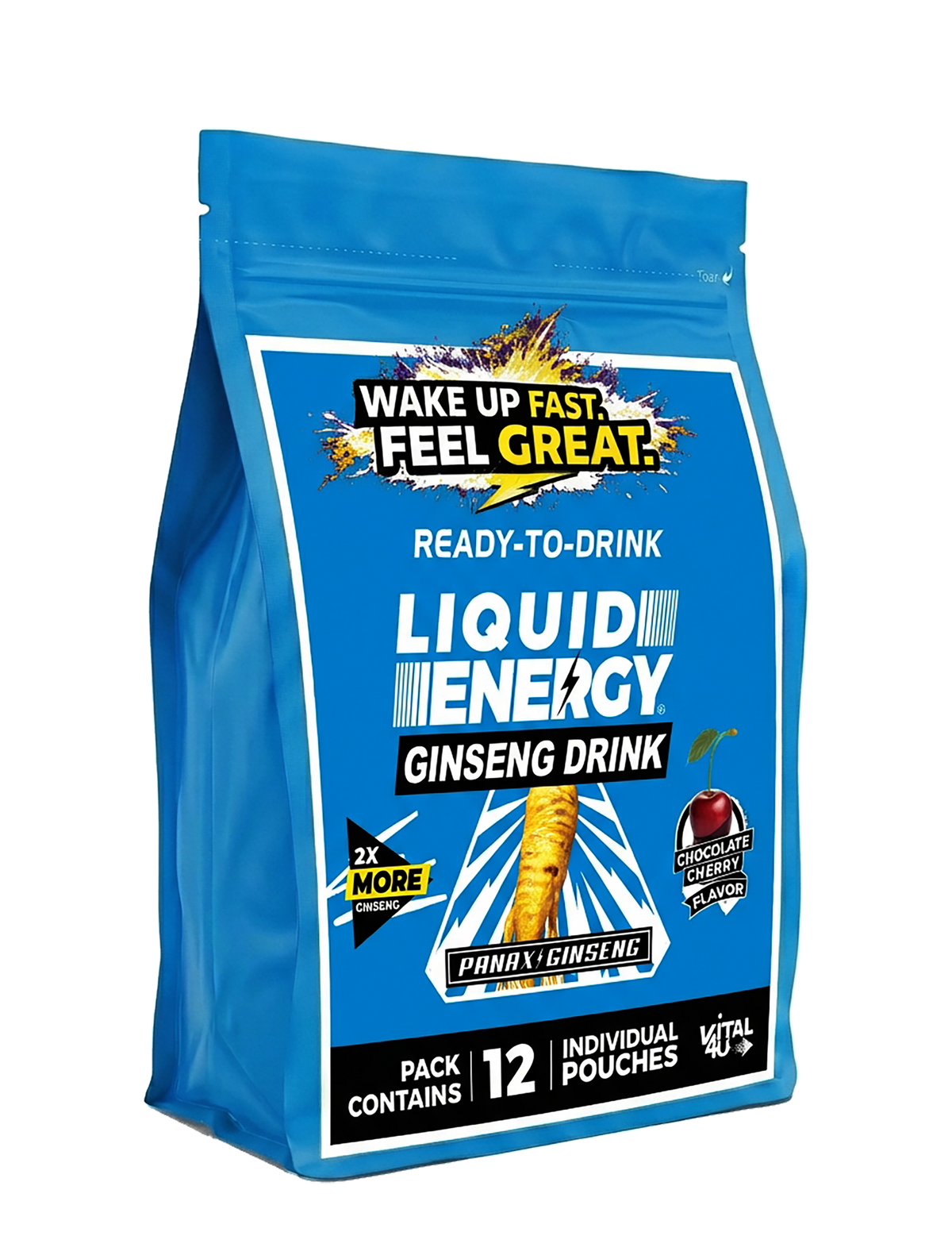Liquid Energy Ginseng Drink Chocolate Cherry