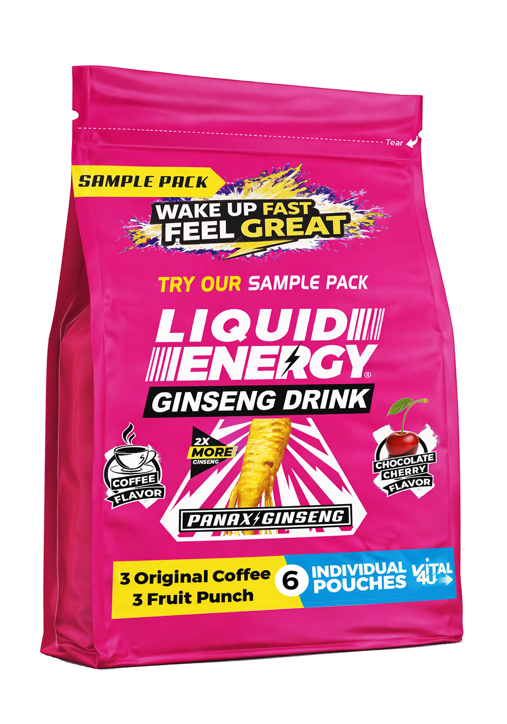 Liquid Energy Ginseng 6 Pack Sample