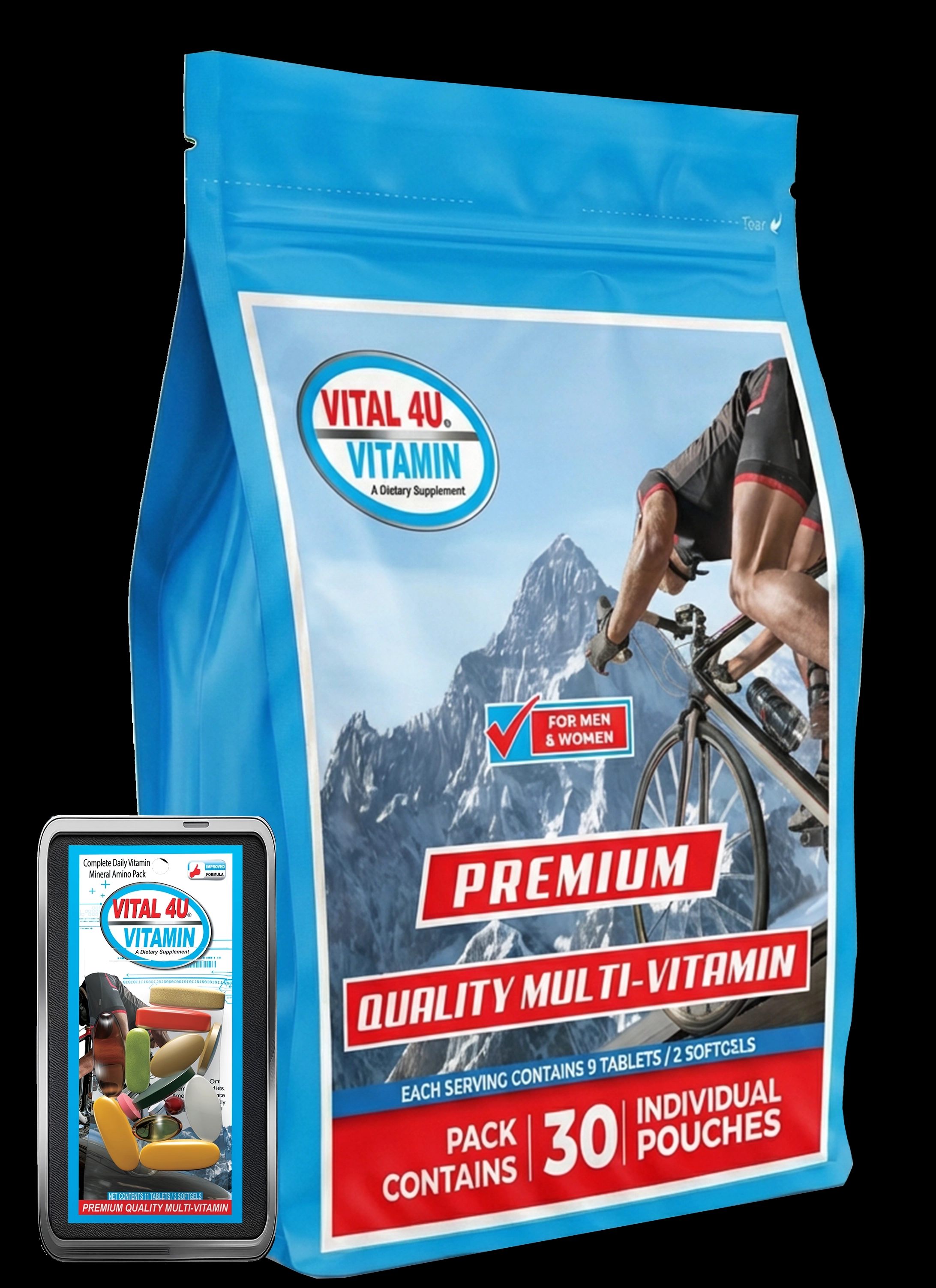 Vital 4U Premium 30-Day Multivitamin