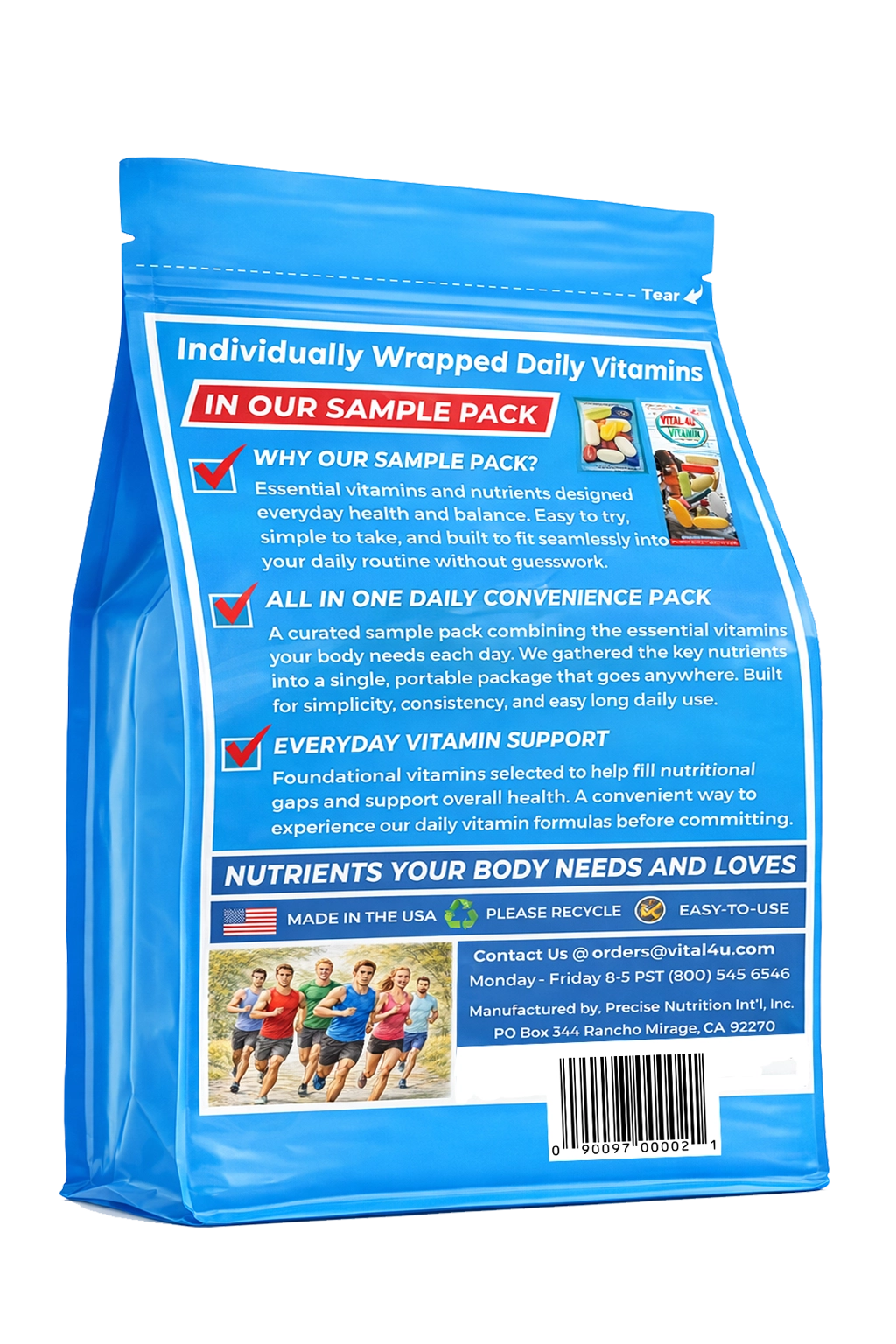 Vital 4U 6 Pack Vitamin Sample