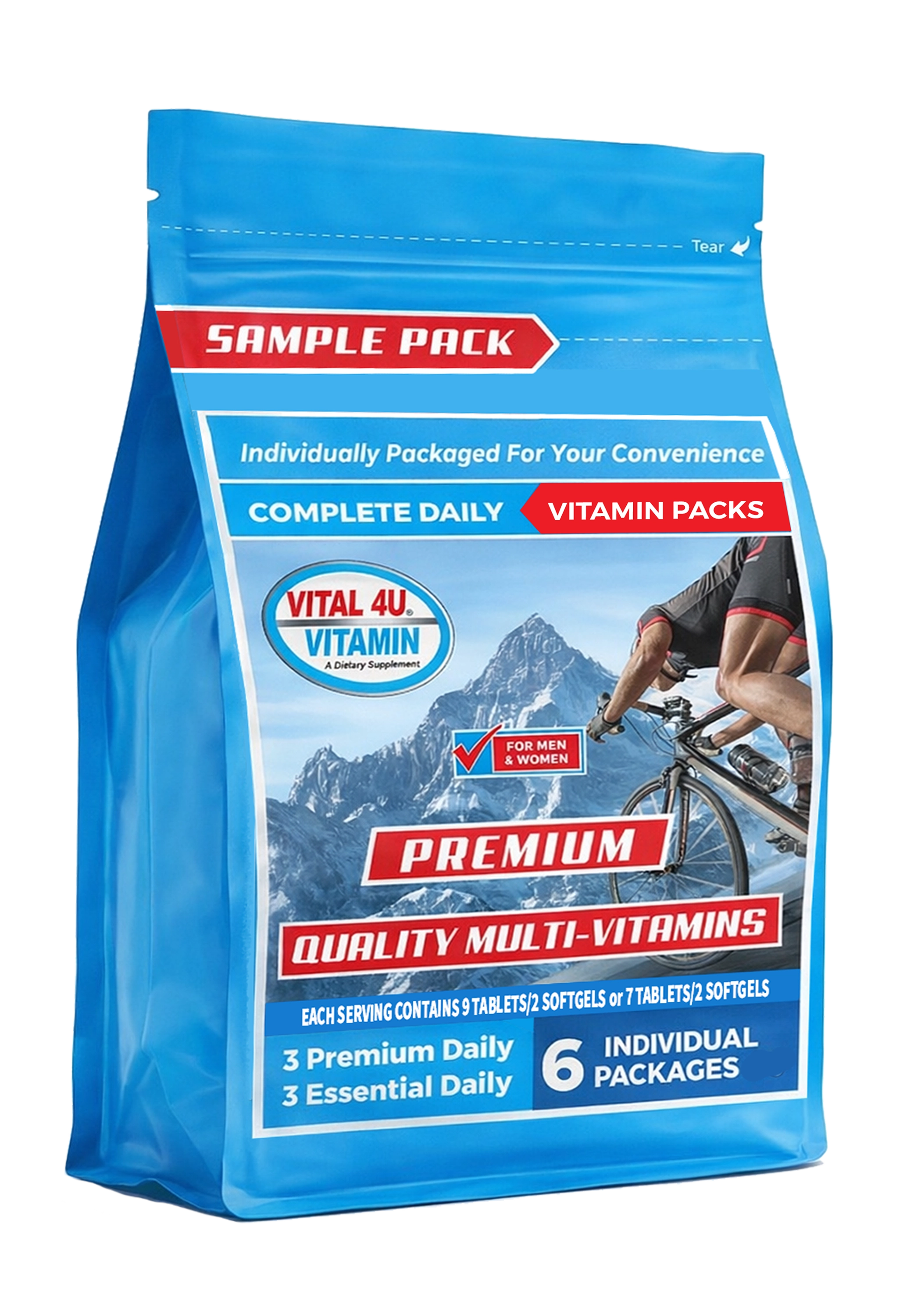 Vital 4U 6 Pack Vitamin Sample
