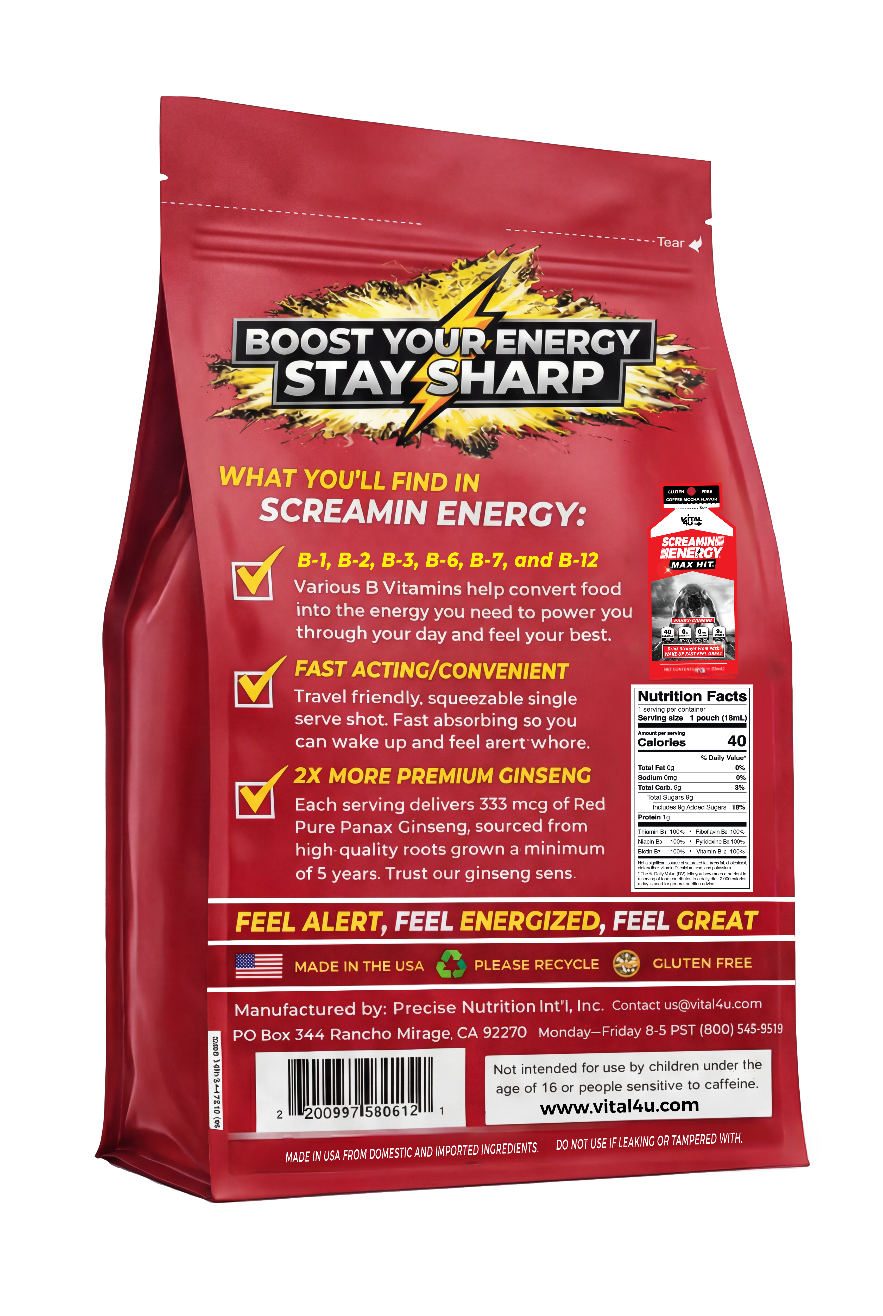 Screamin Energy Coffee Mocha