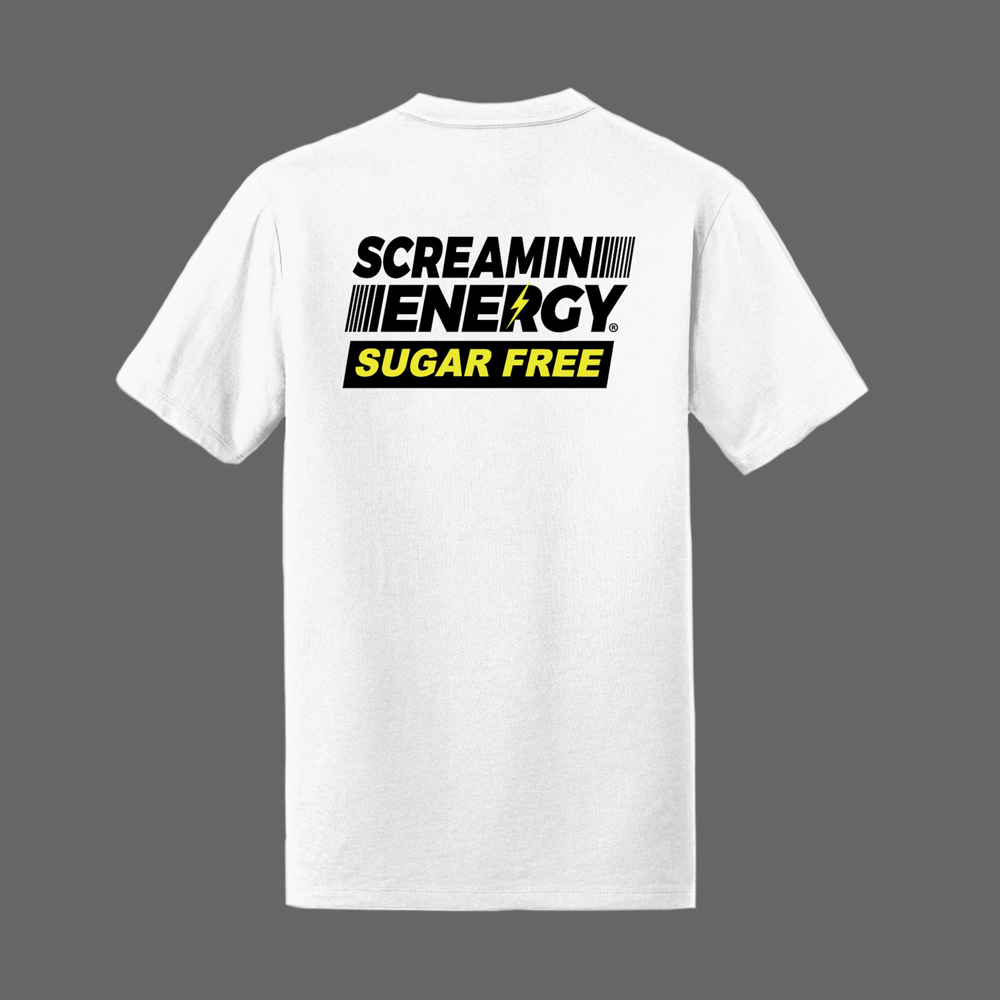 Screamin Energy Sugar Free Logo Shirt White