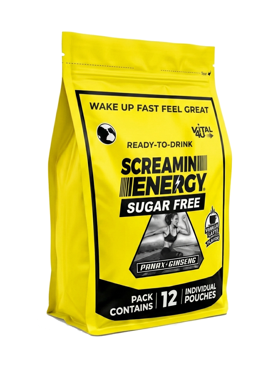 Screamin Energy Vanilla Latte Sugar Free