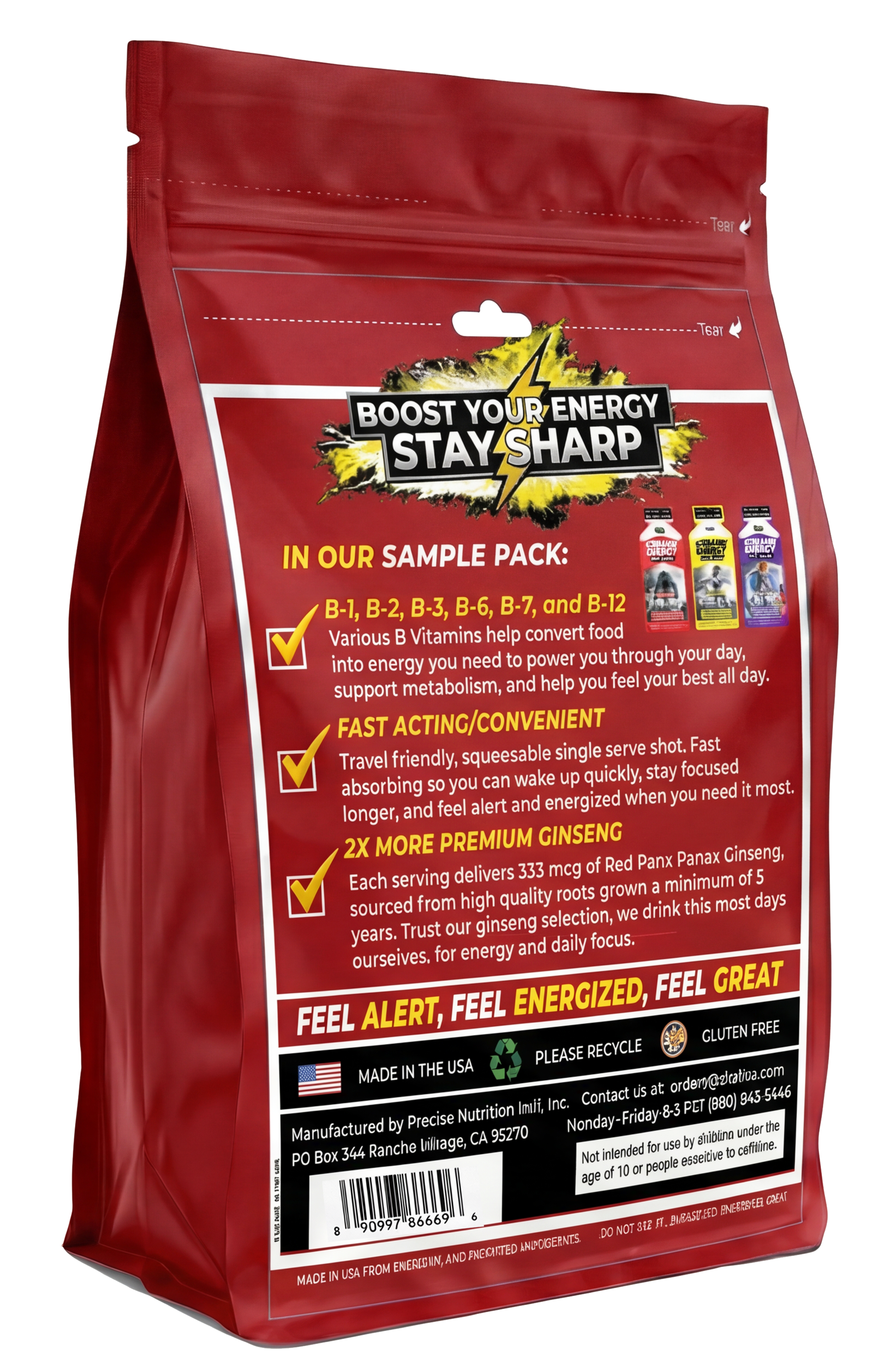 Screamin Energy 6 Pack Sample