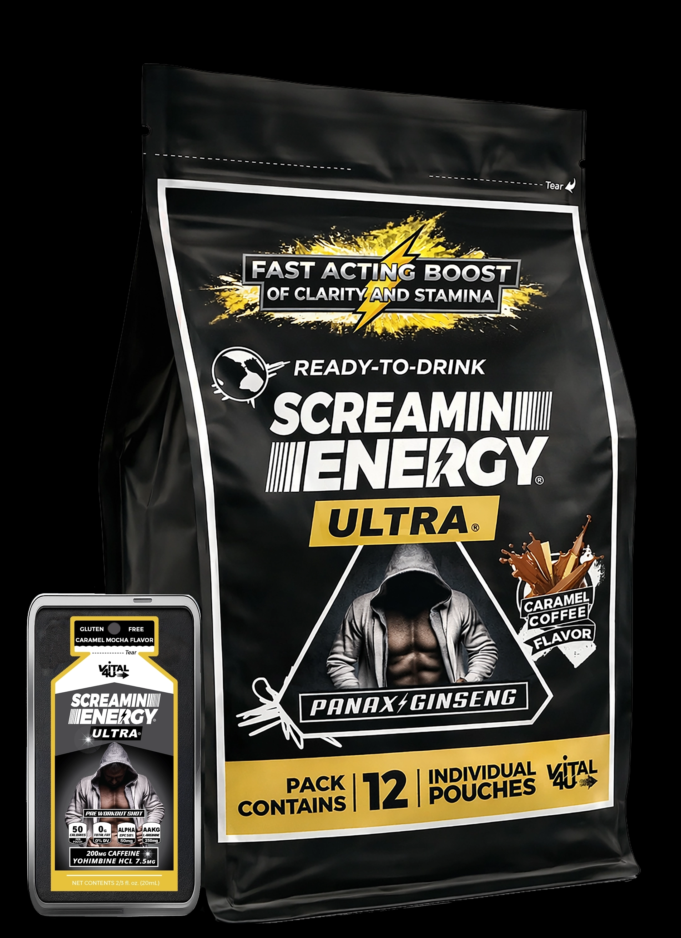 Screamin Energy Ultra Caramel Coffee