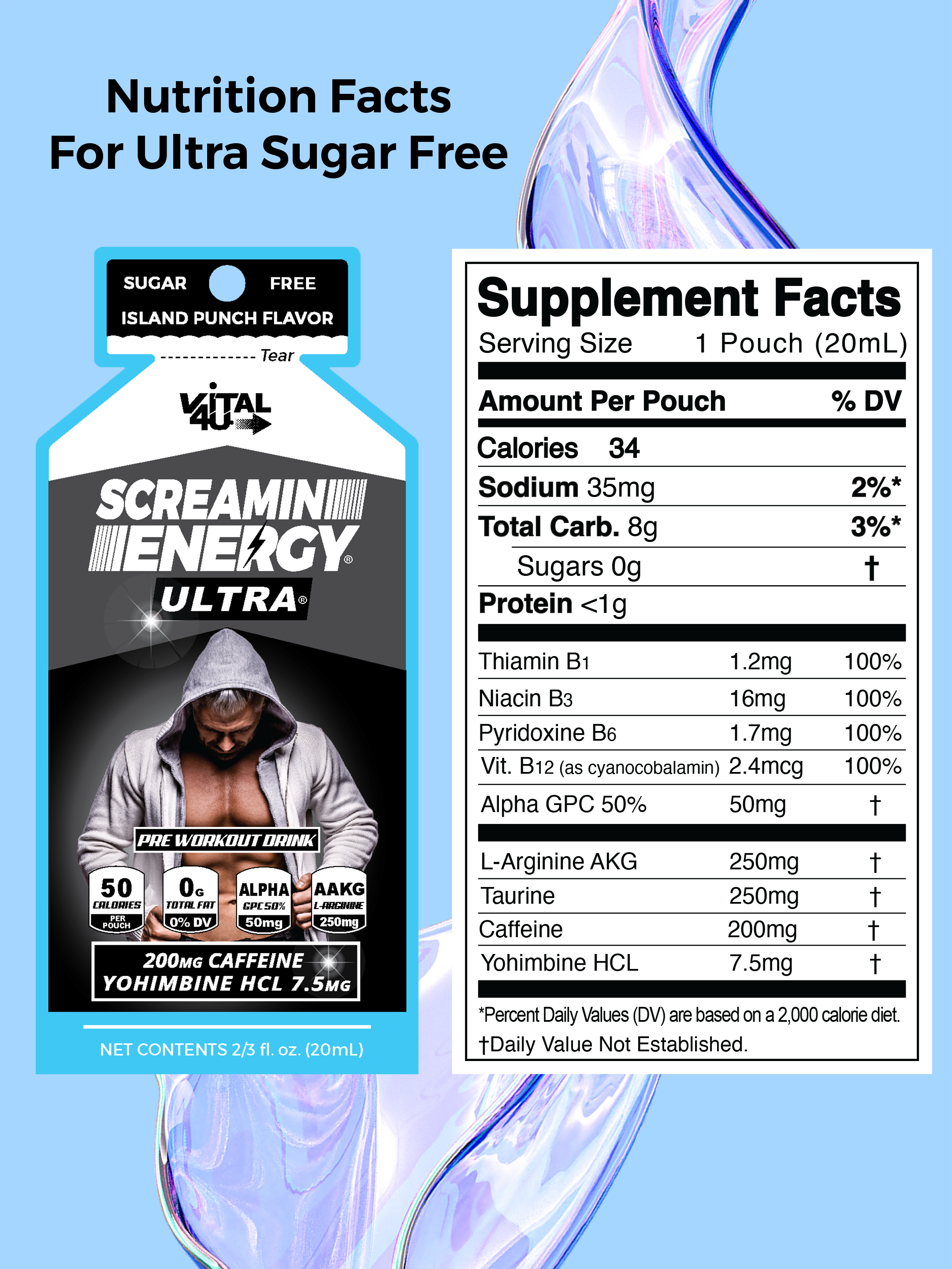 Screamin Energy Ultra 6 Pack Sample