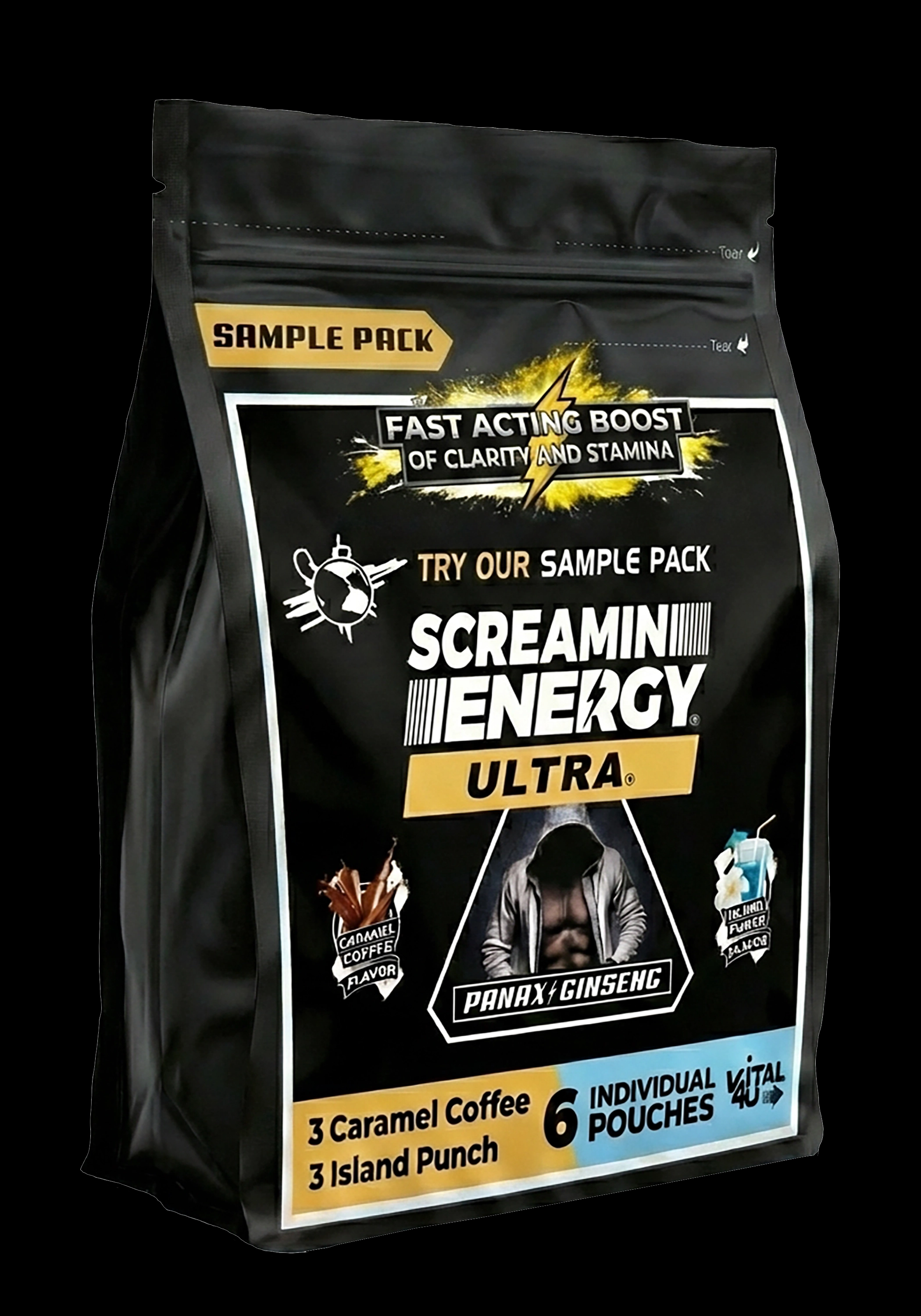 Screamin Energy Ultra Sample Pack - 6 Pouches