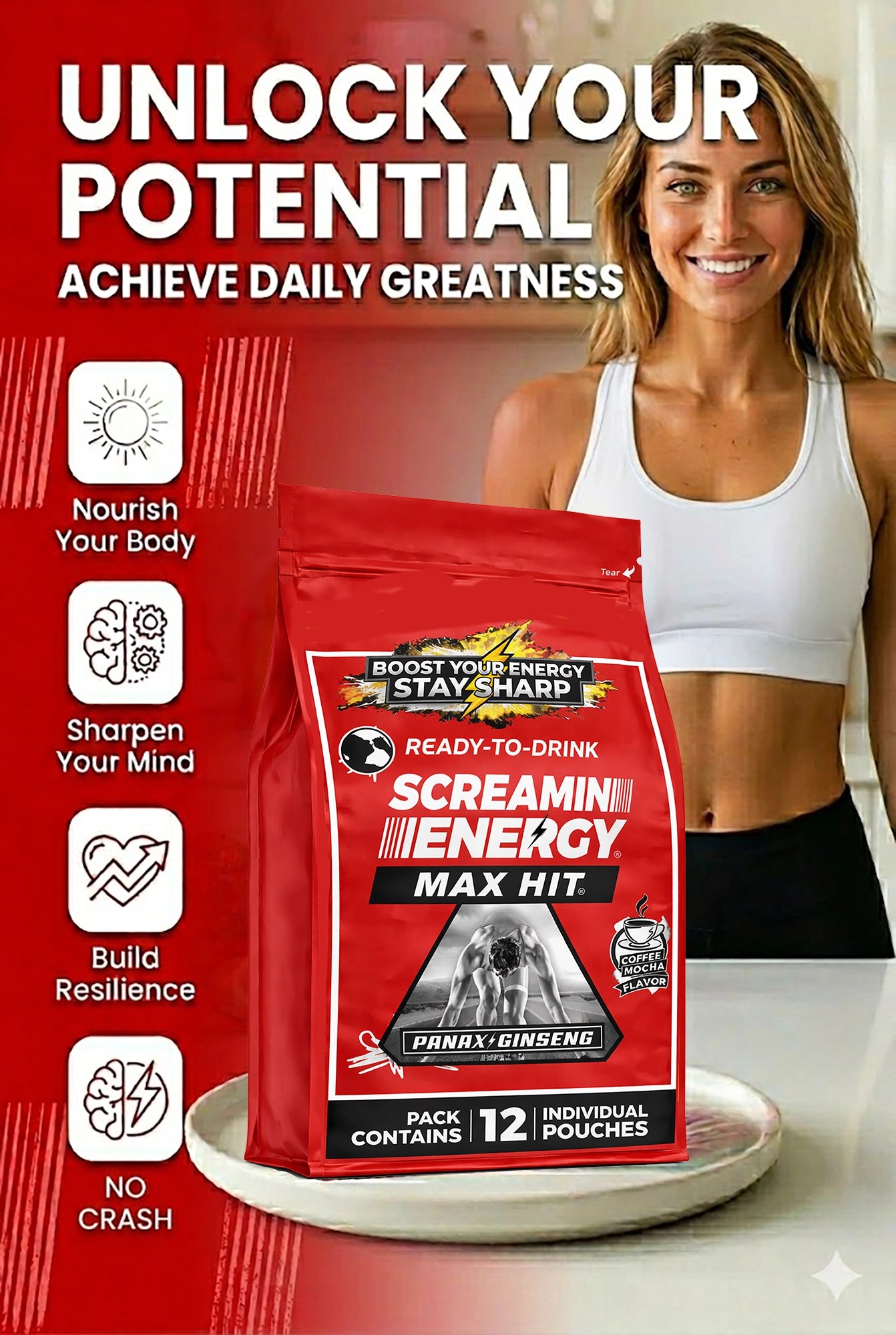 Café moca Screamin Energy® Max Hit®