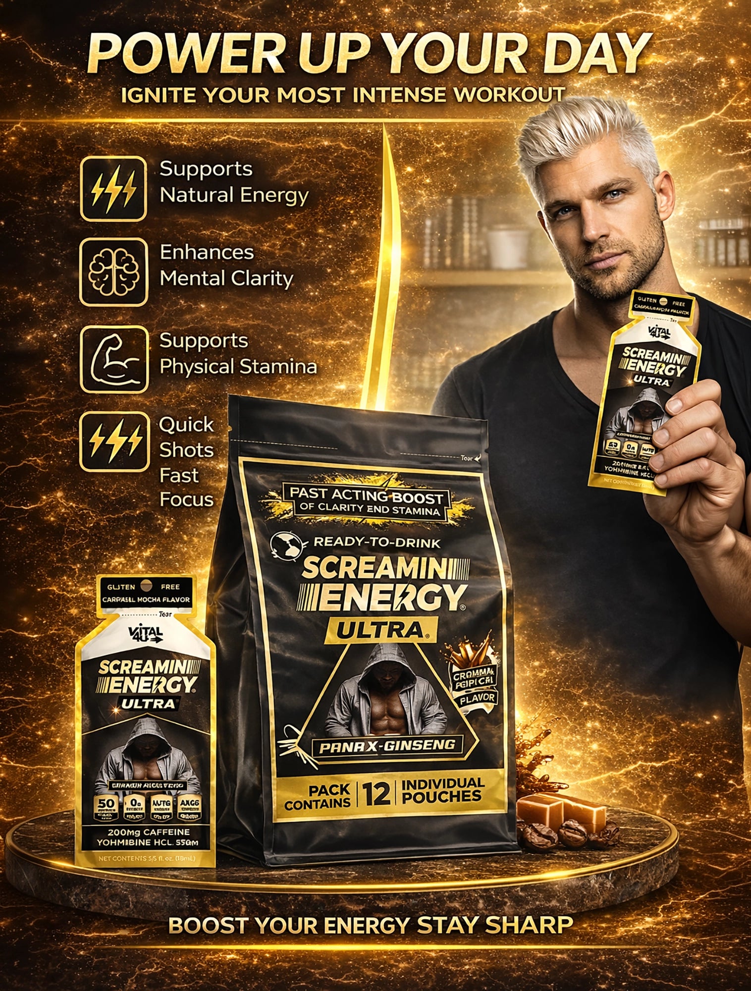 Café con caramelo ultra Screamin Energy®