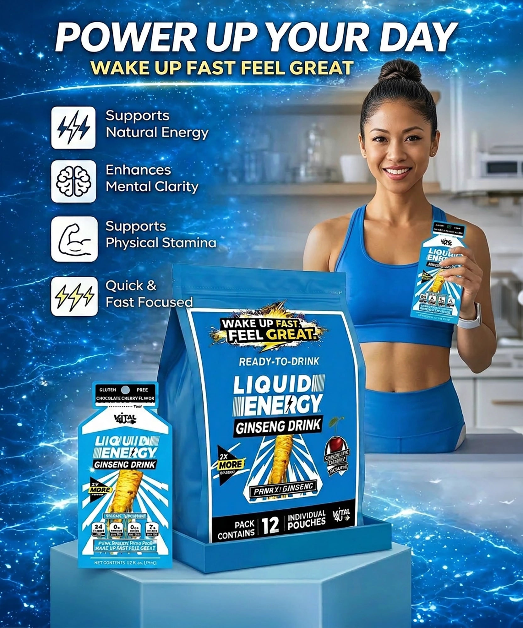 Liquid Energy® Chocolate Cereza 12 u.