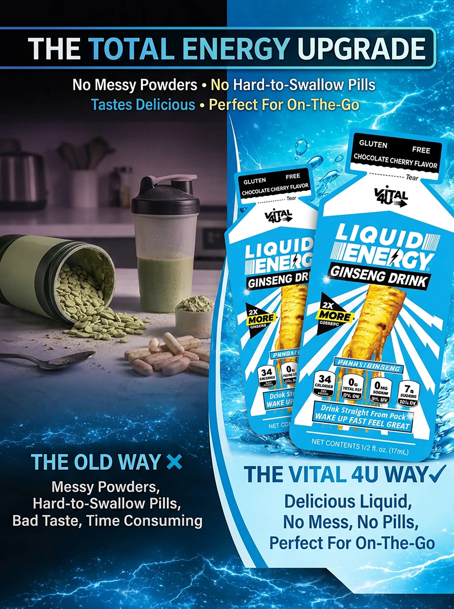 Liquid Energy® Chocolate Cereza 12 u.