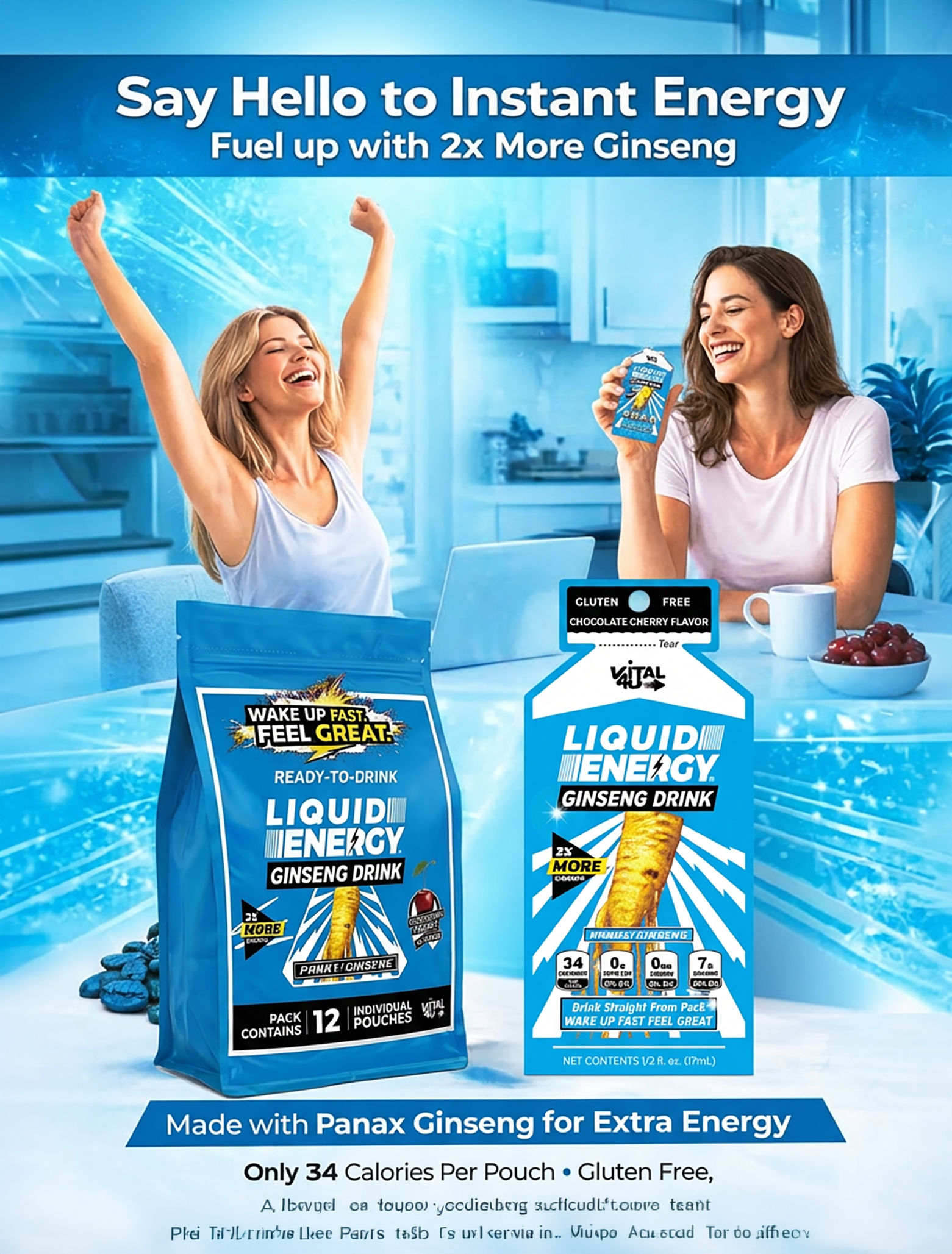 Liquid Energy® Chocolate Cereza 12 u.