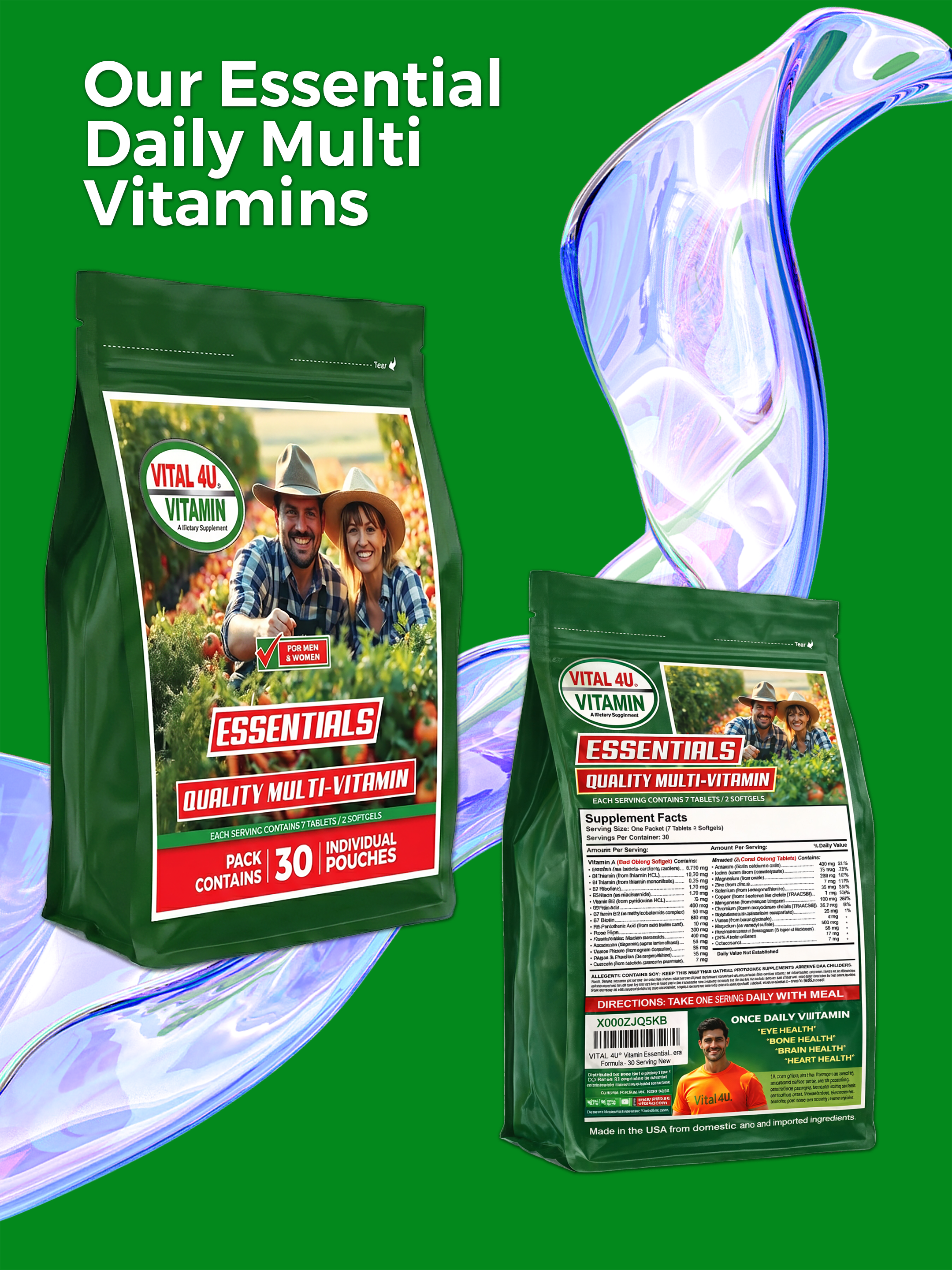 Vitaminas esenciales Vital 4U®