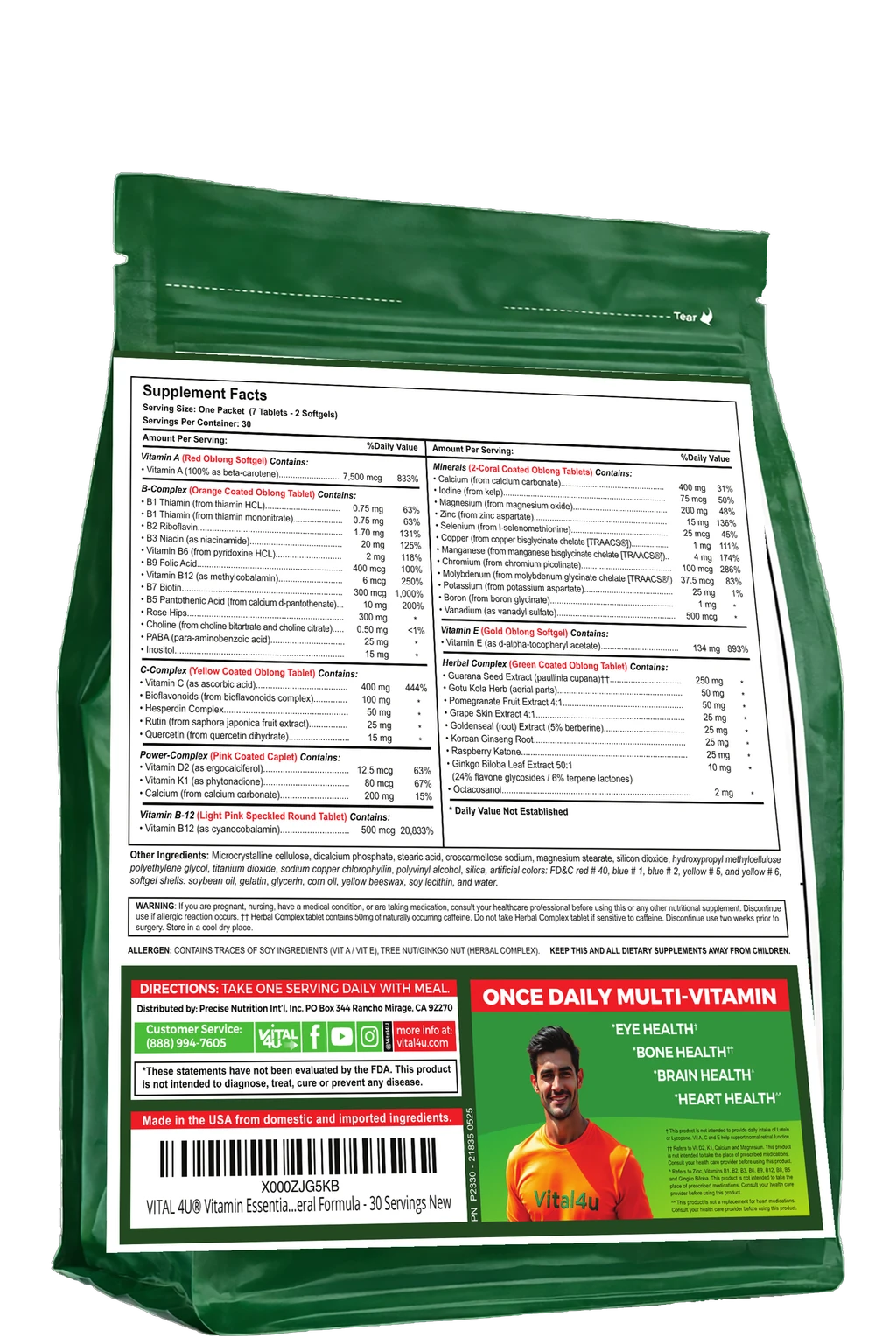 Vital 4U Essential 30-Day Multivitamin