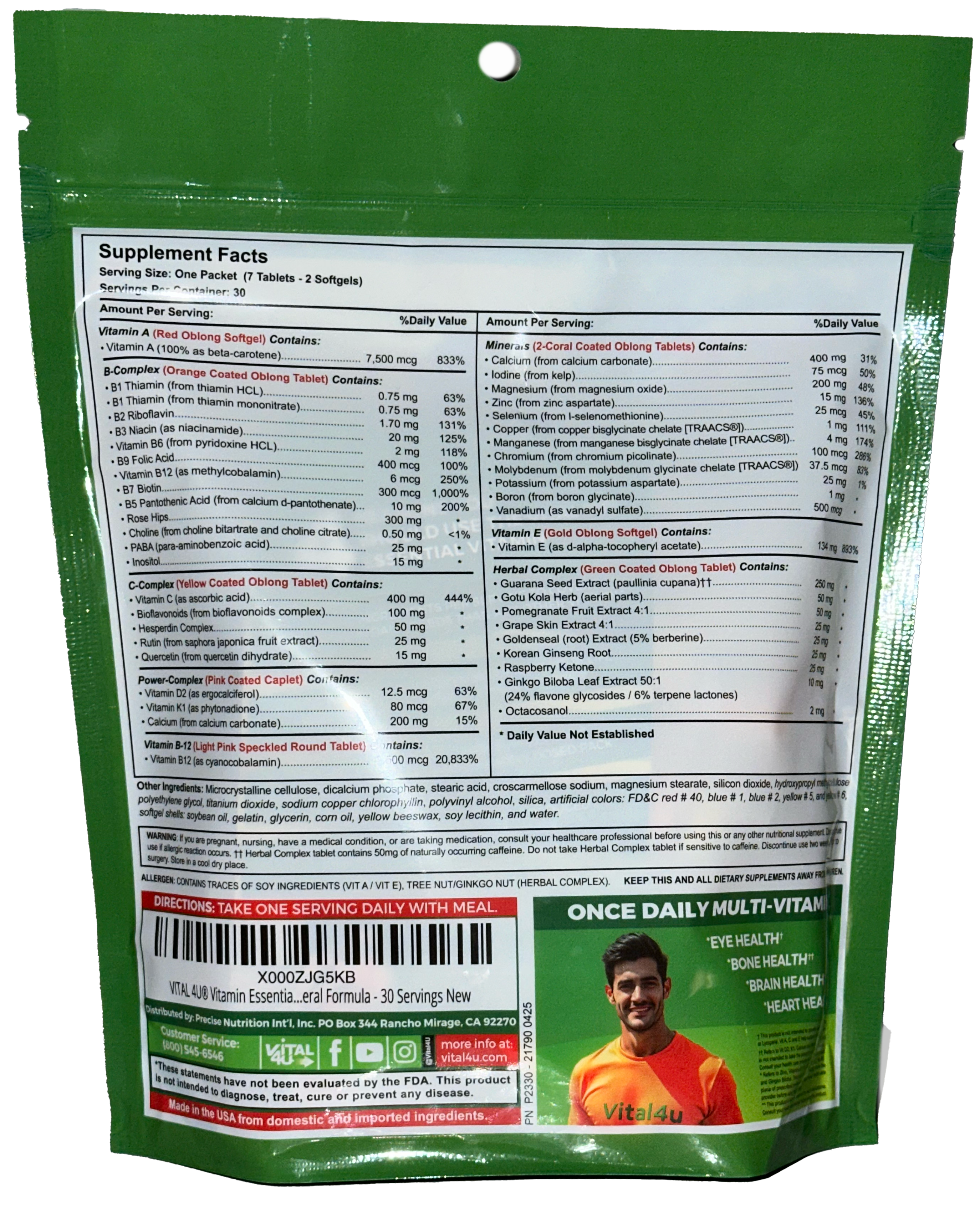 Vital 4U® Vitamin Essentials Pouch