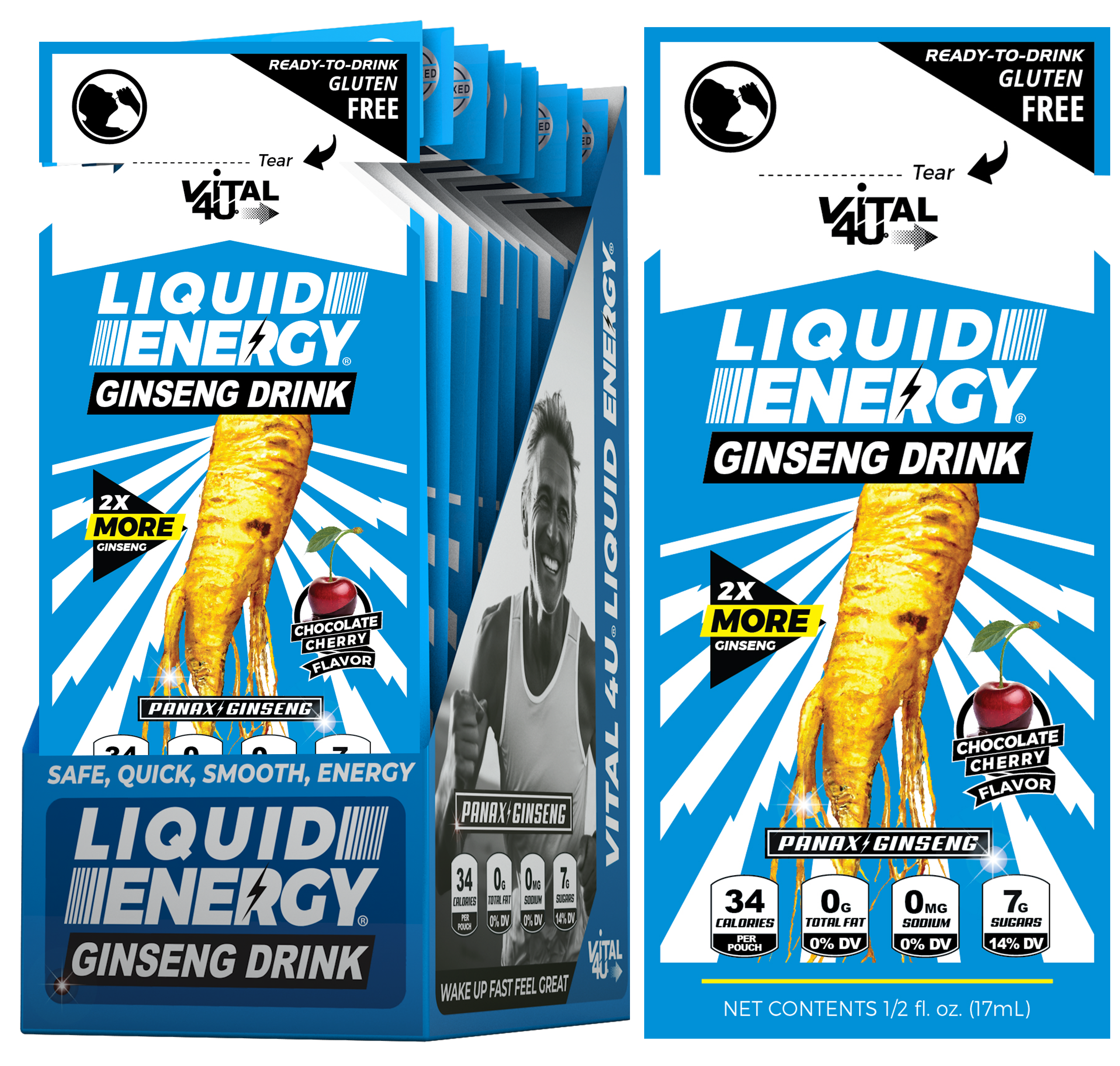 Liquid Energy® Ginseng Drink Chocolate Cherry