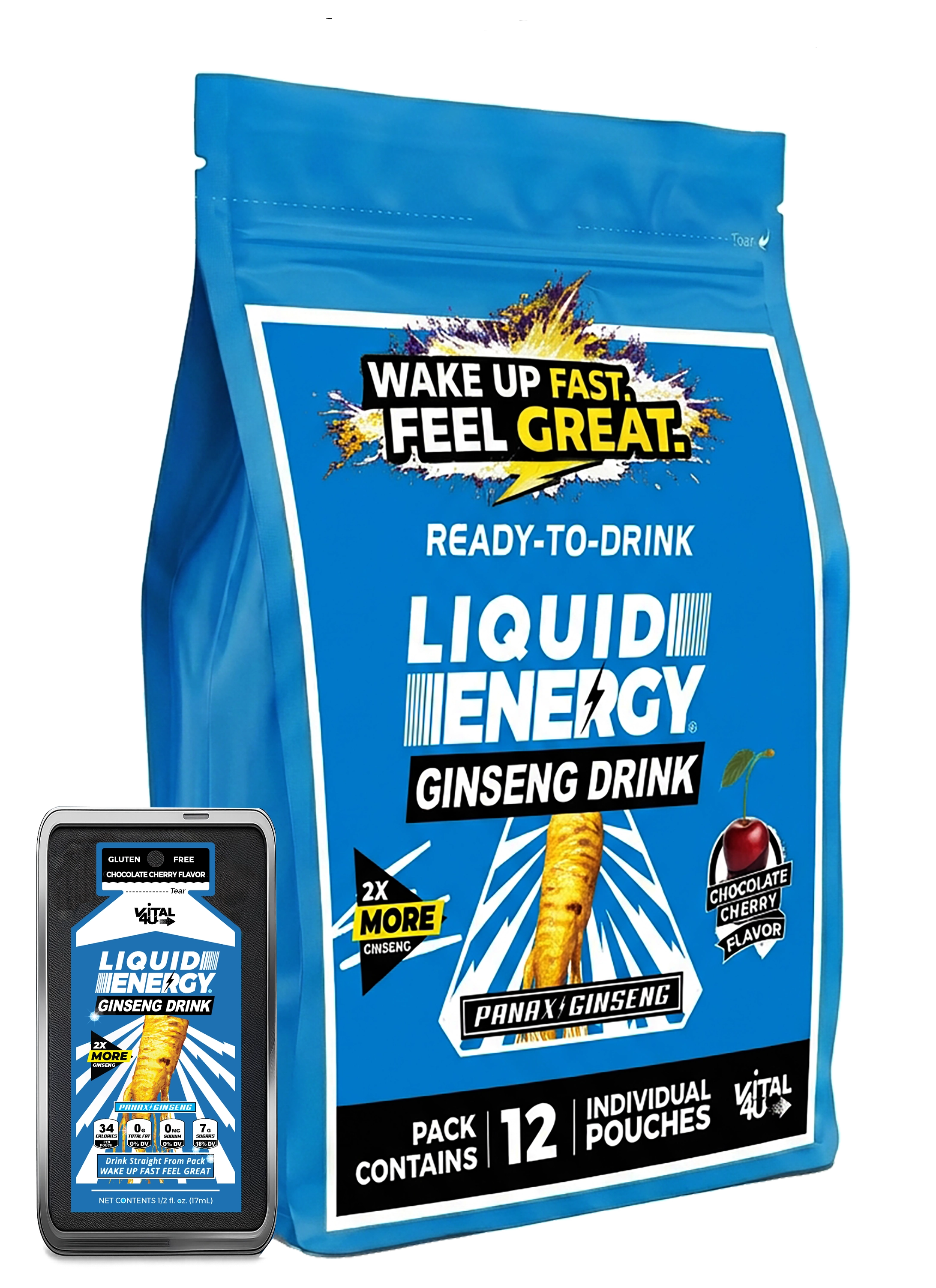 Liquid Energy Chocolate Cherry Ginseng Shot