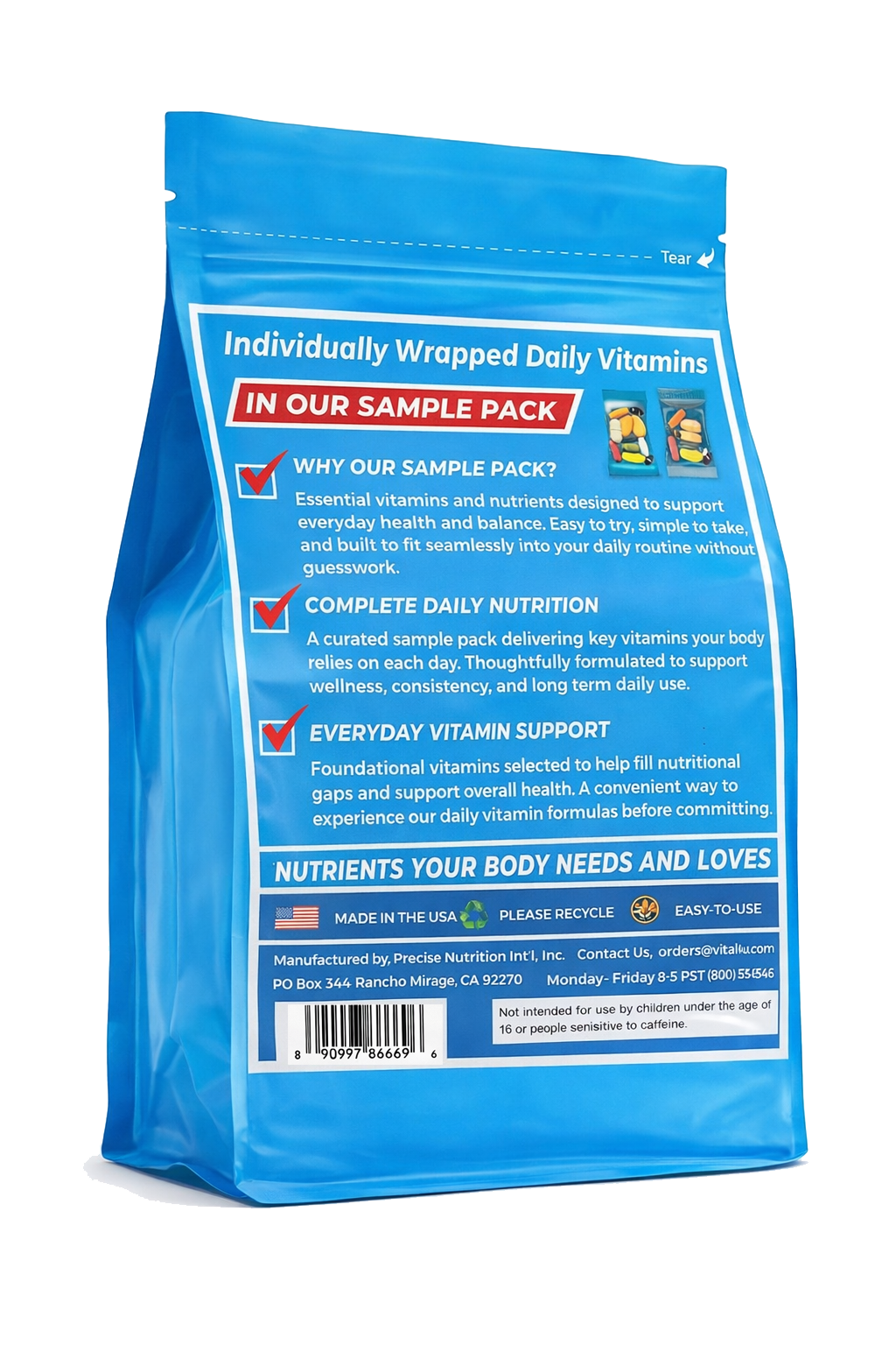 Vital 4U 6-Pack Vitamin Sample