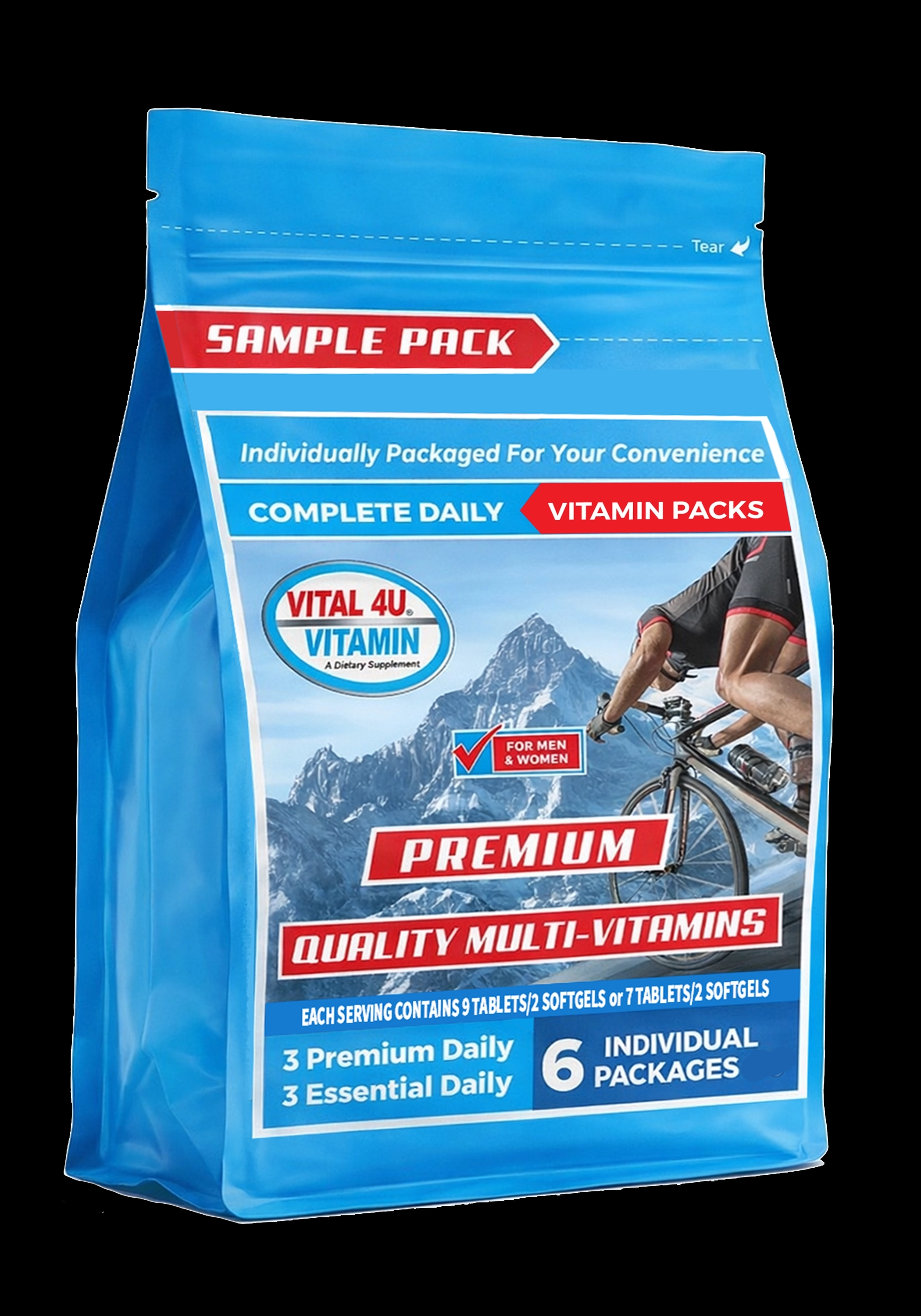 Vital 4U Vitamin Sample Pack - 6 Pouches