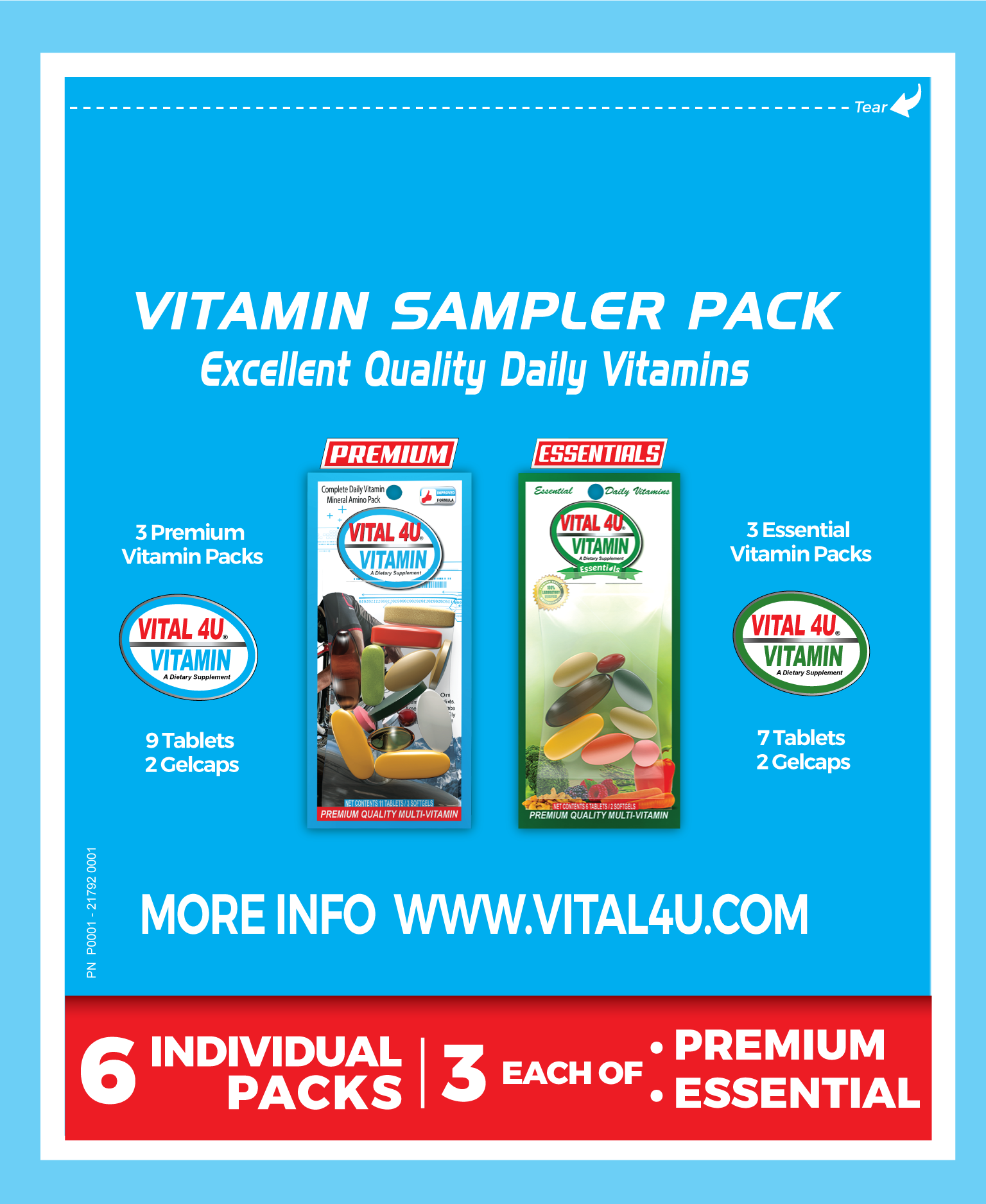 Vital 4U Vitamin Sample Pack