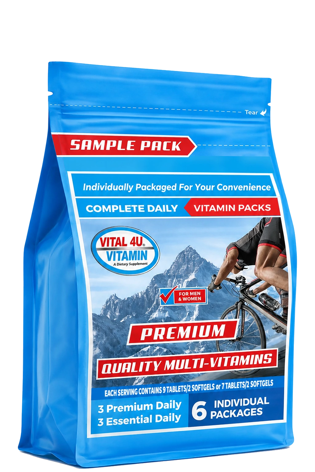 Vital 4U Vitamin Sample Pack - 6 Pouches