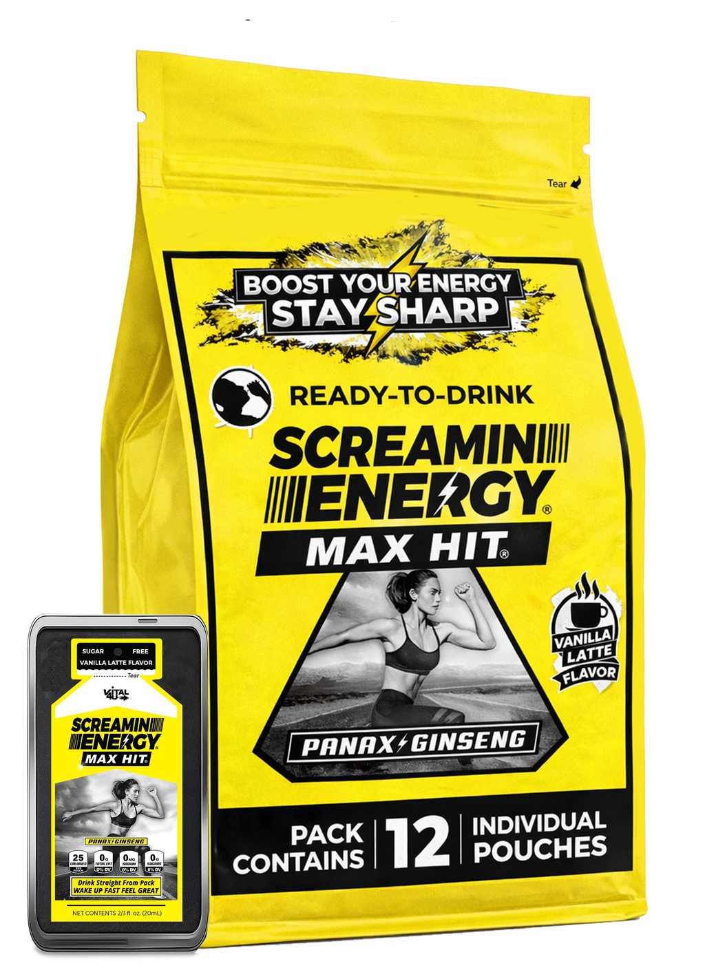 Screamin Energy | Vanilla Latte Energy Shots