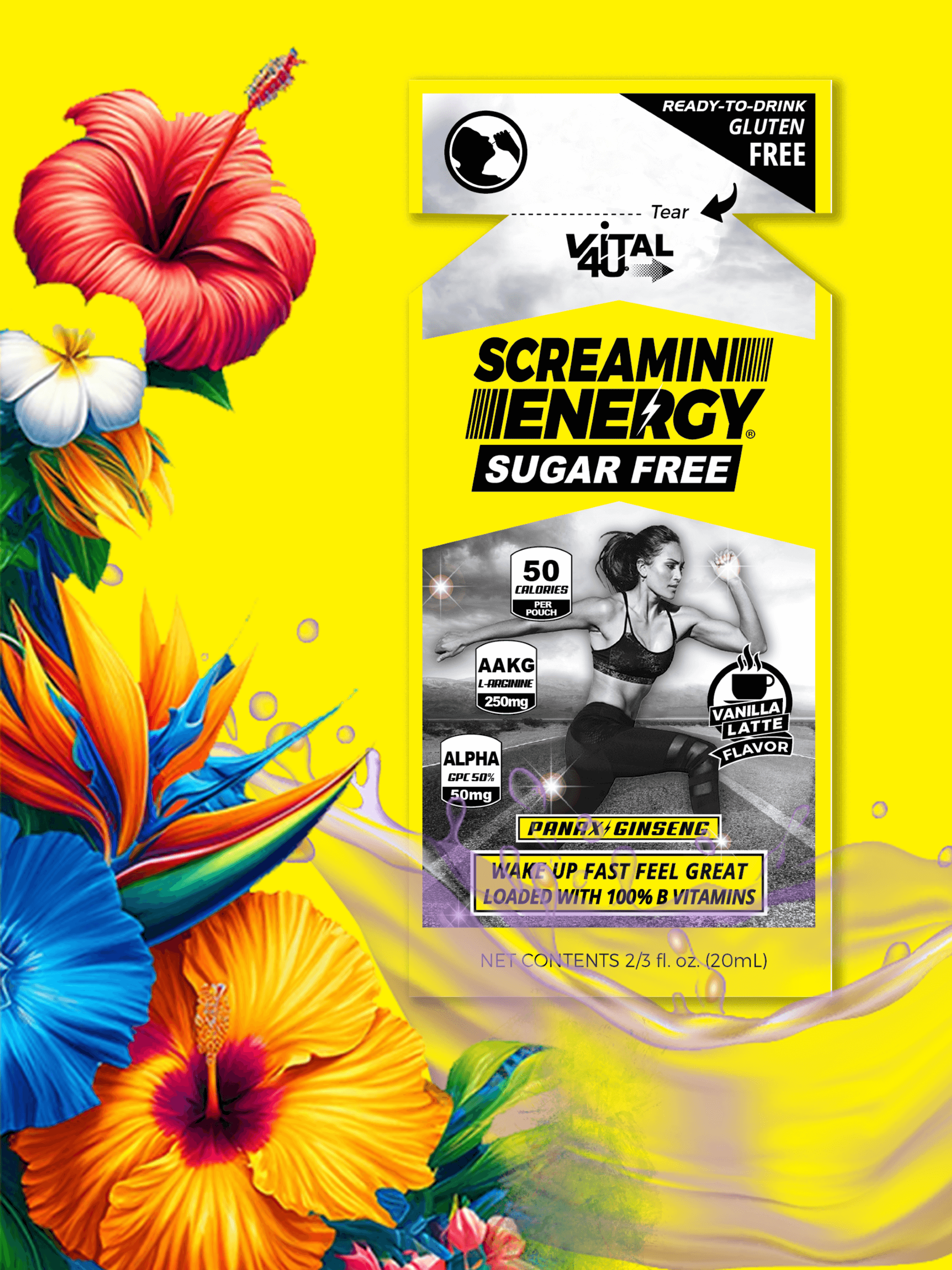 Screamin Energy Sugar Free Vanilla Latte