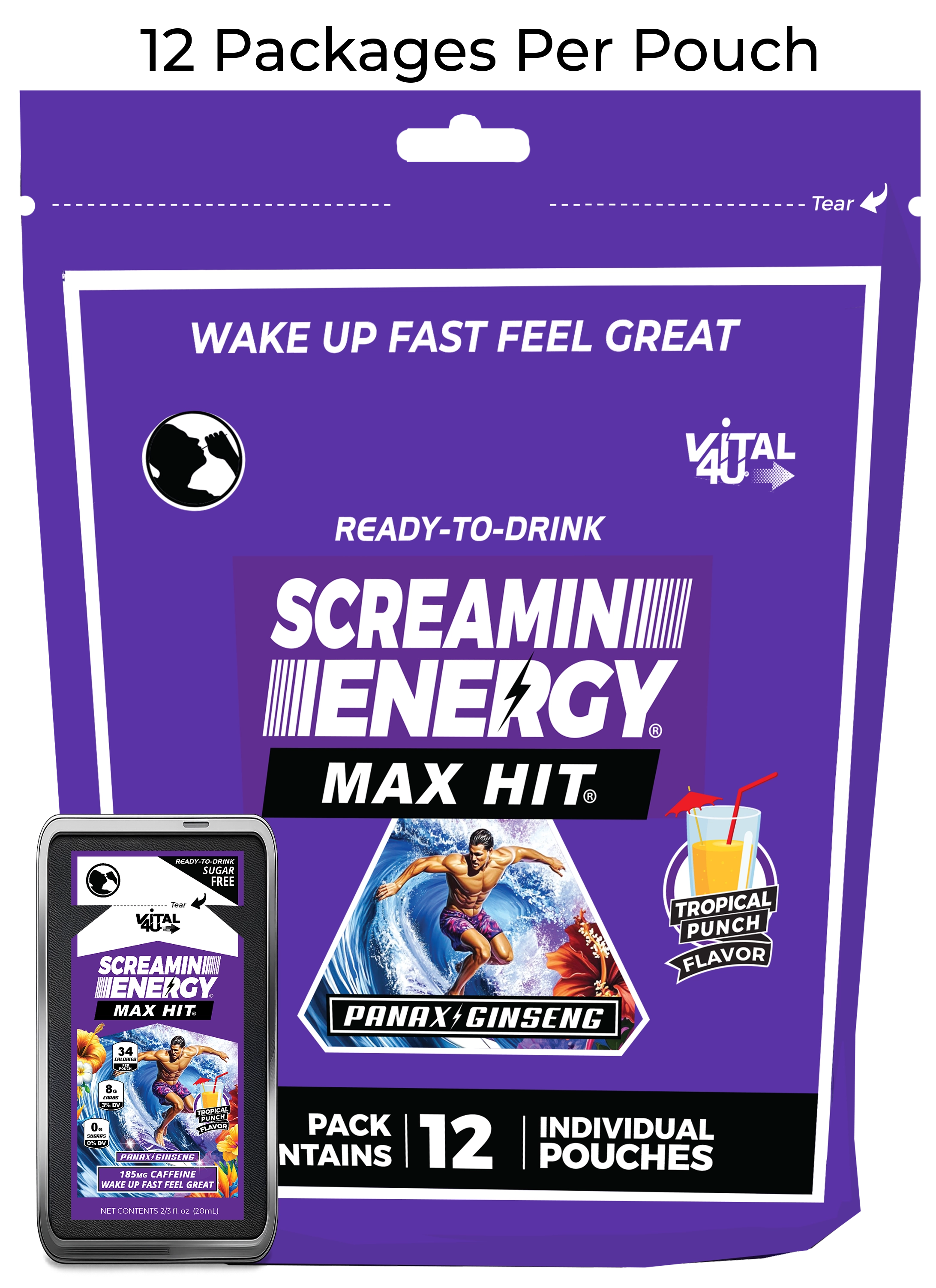 Screamin Energy Tropical Punch