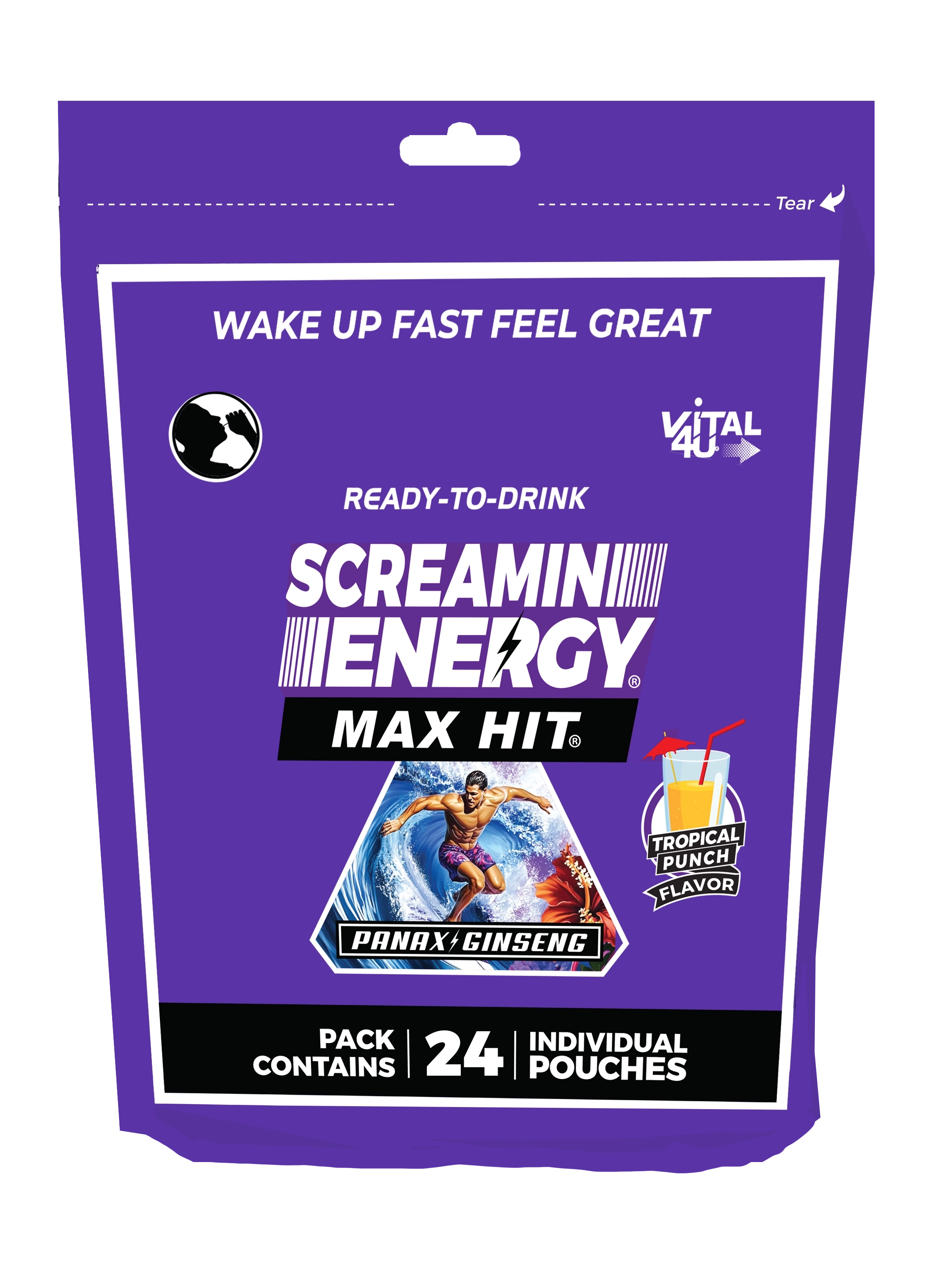 Screamin Energy Tropical Punch Sugar Free