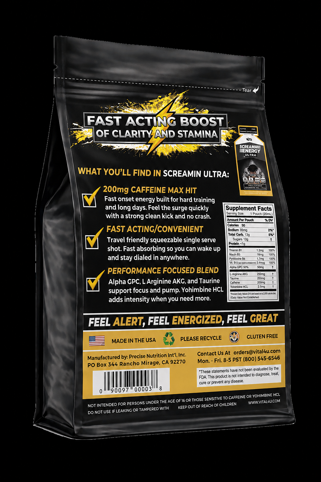 Screamin Energy Ultra Caramel Coffee