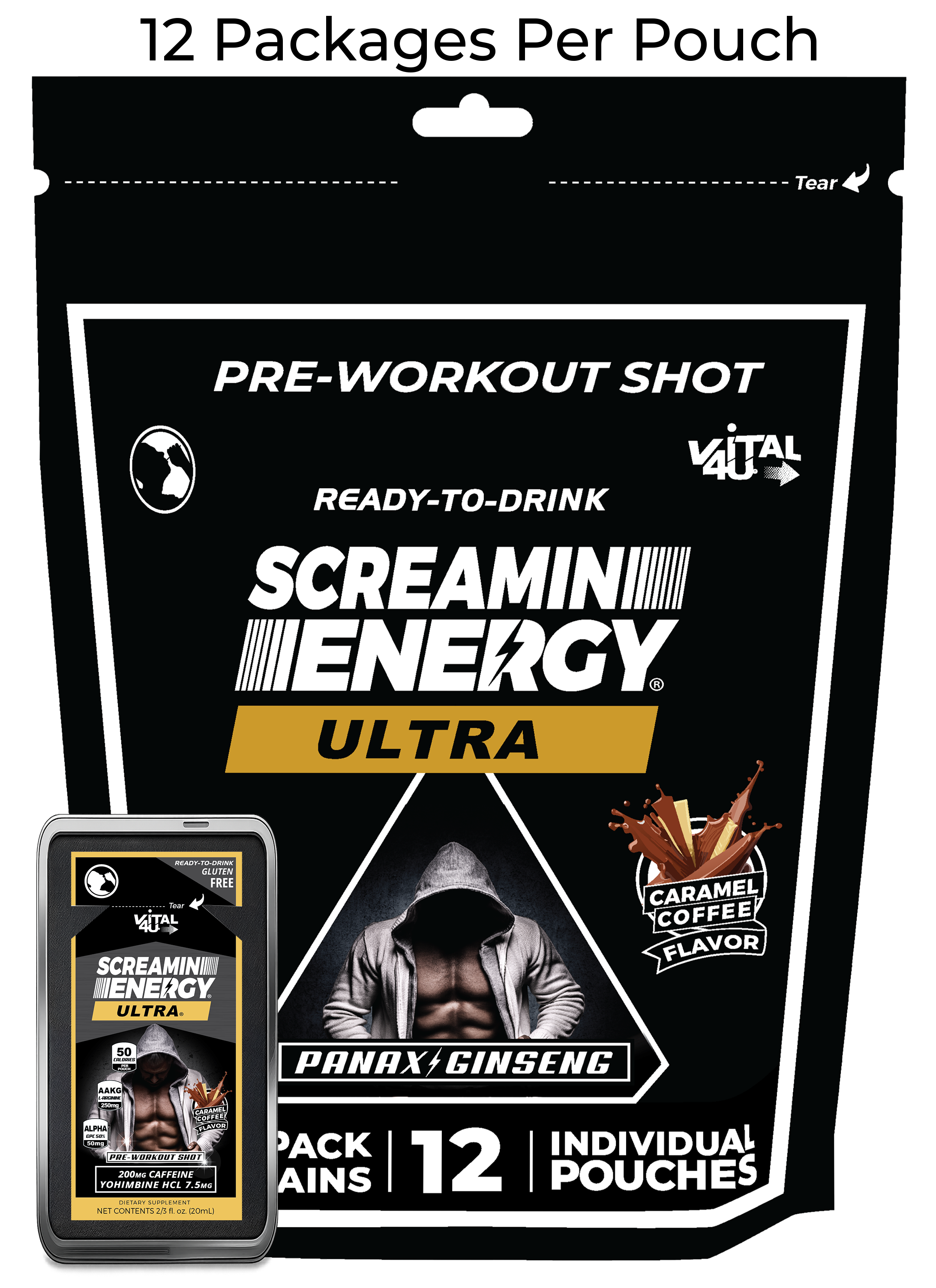 Screamin Energy Ultra Caramel Coffee