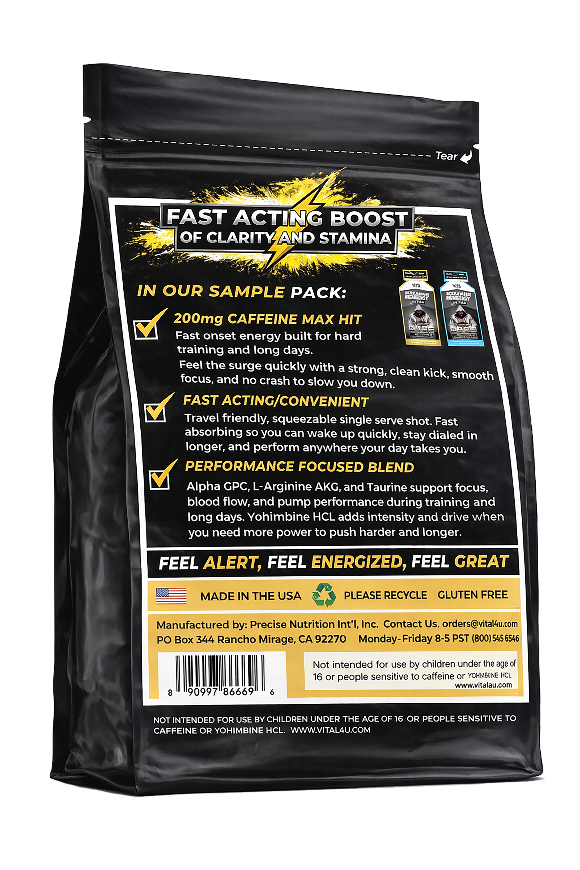 Screamin Energy Ultra 6 Pack Sample