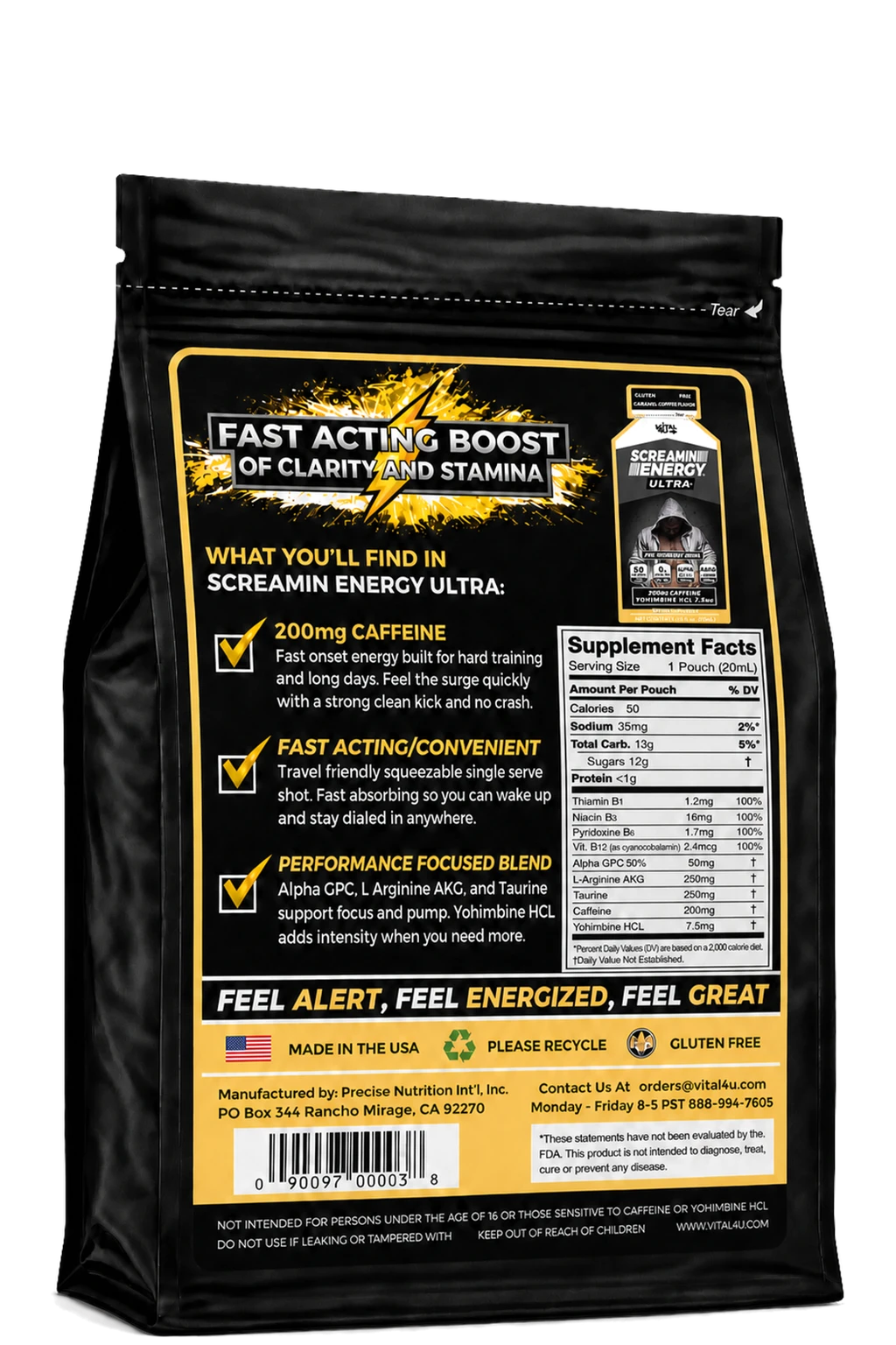 Screamin Energy Ultra Caramel Coffee