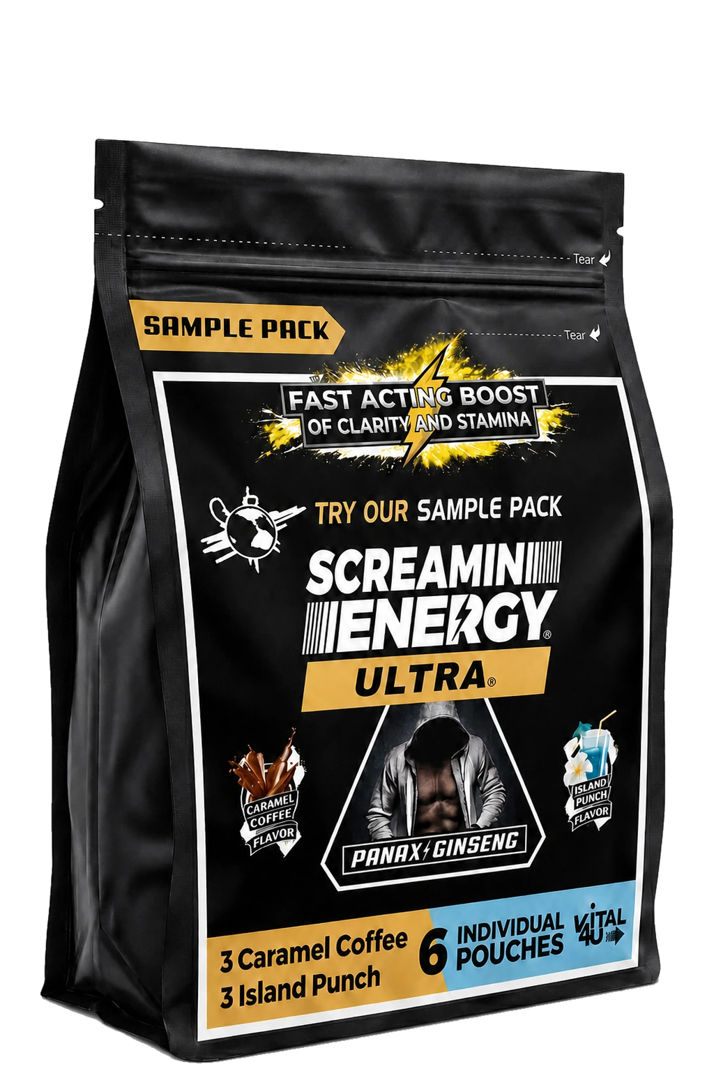 Screamin Energy Ultra Sample Pack - 6 Pouches