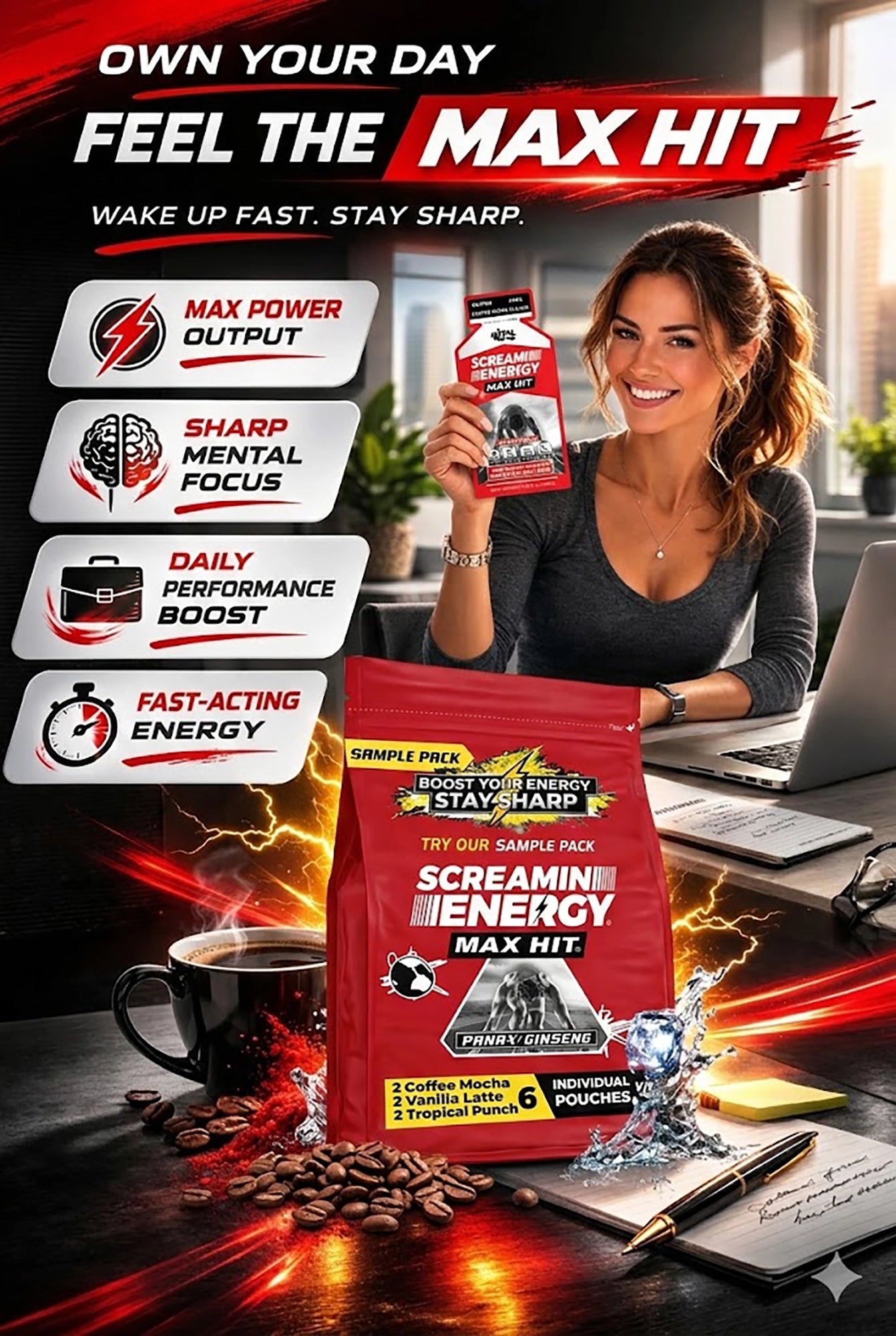 Screamin Energy 6 Pack Sample