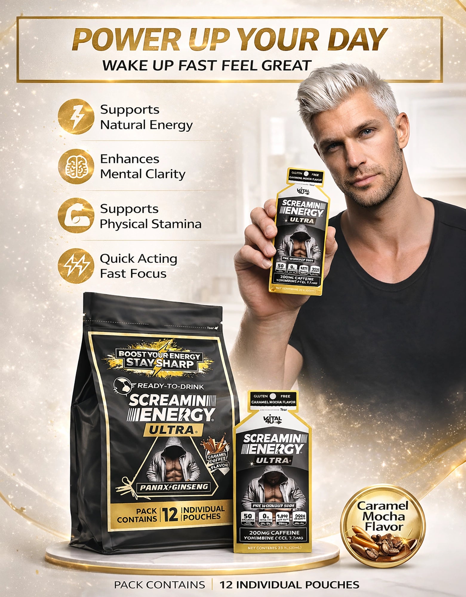 Café con caramelo ultra Screamin Energy®