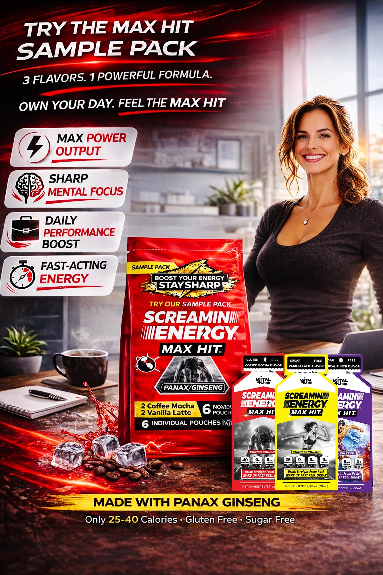 Screamin Energy 6 Pack Sample