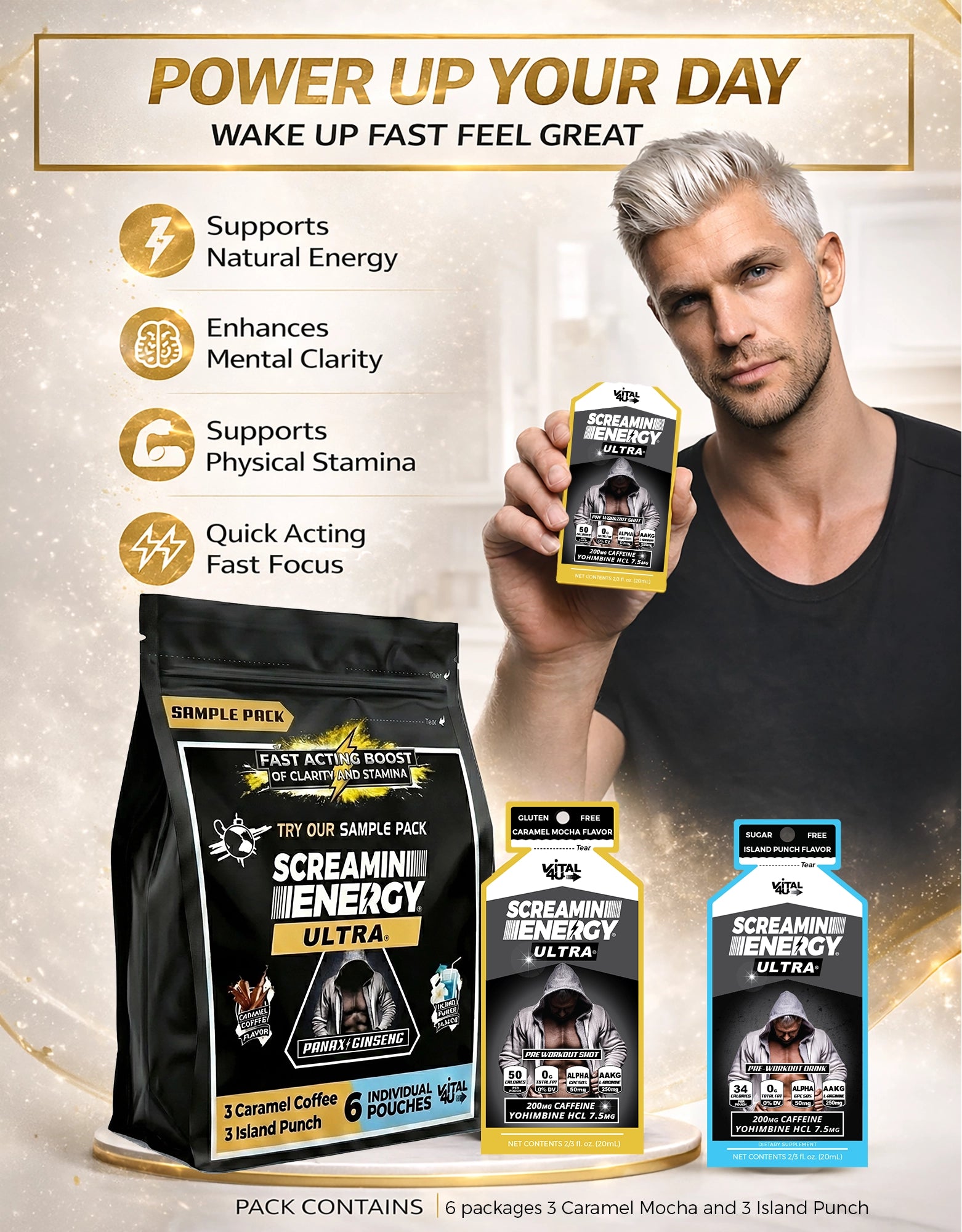Screamin Energy Ultra 6 Pack Sample