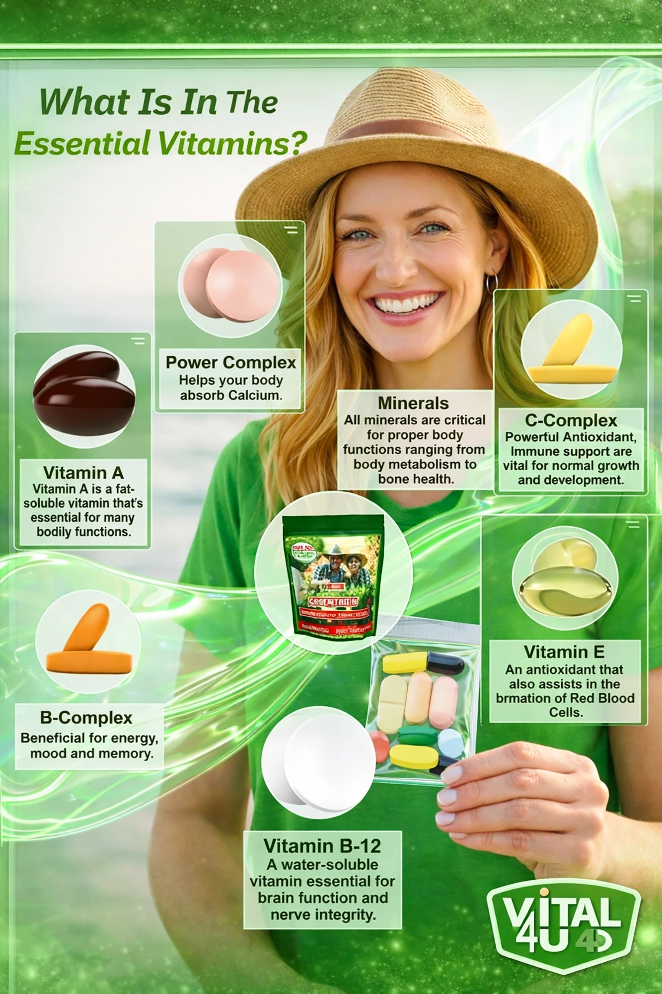 Vital 4U Essential 30 Day Multivitamin