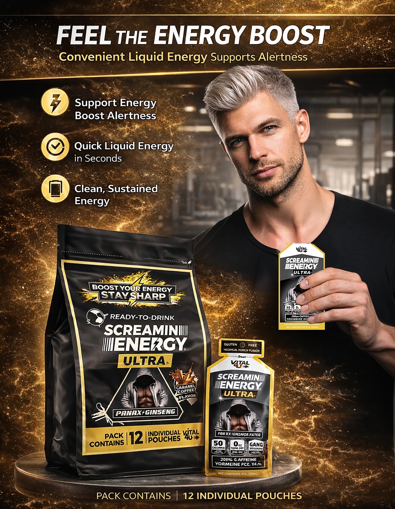 Café con caramelo ultra Screamin Energy®