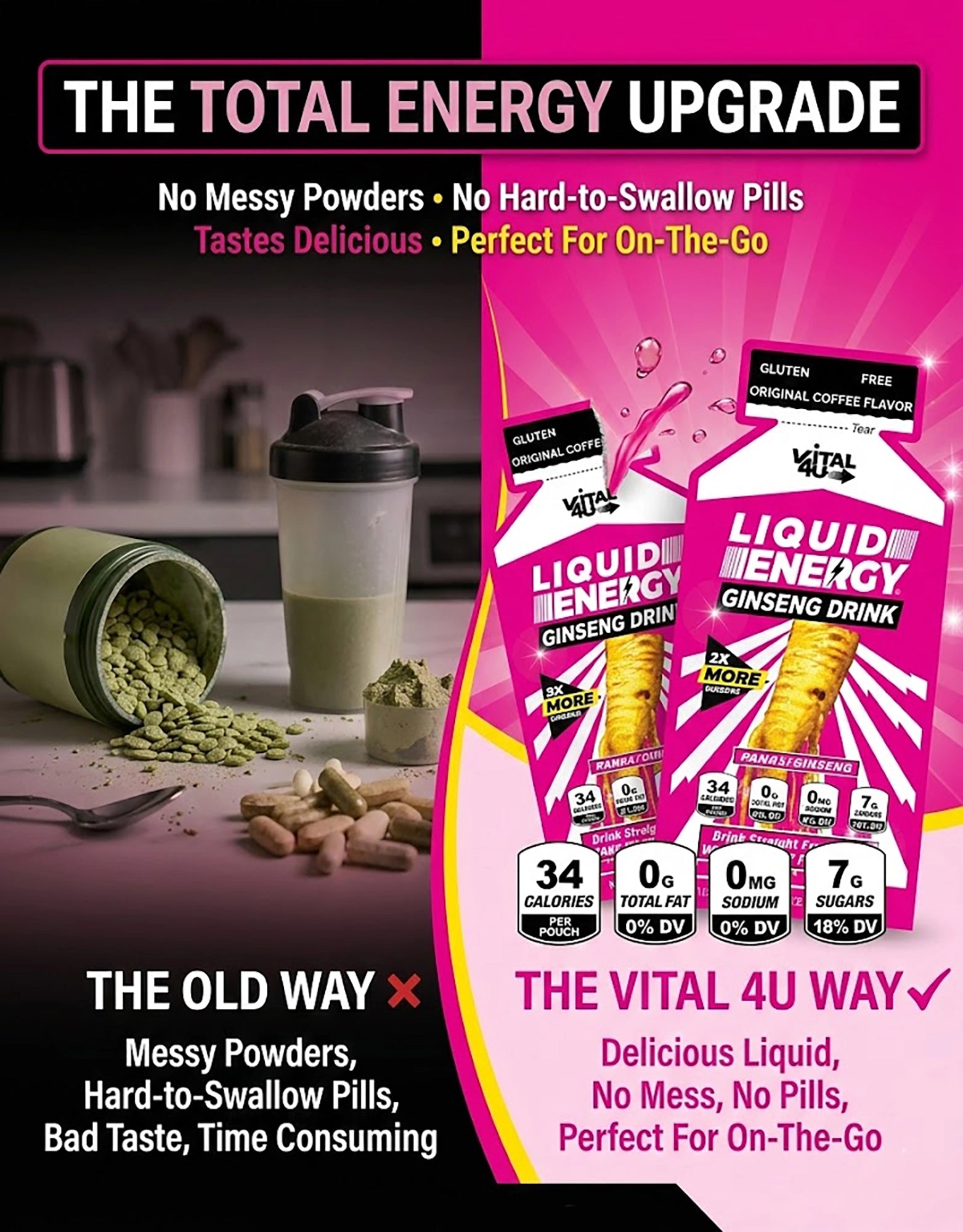 Liquid Energy Ginseng 6 Pack Sample Pack