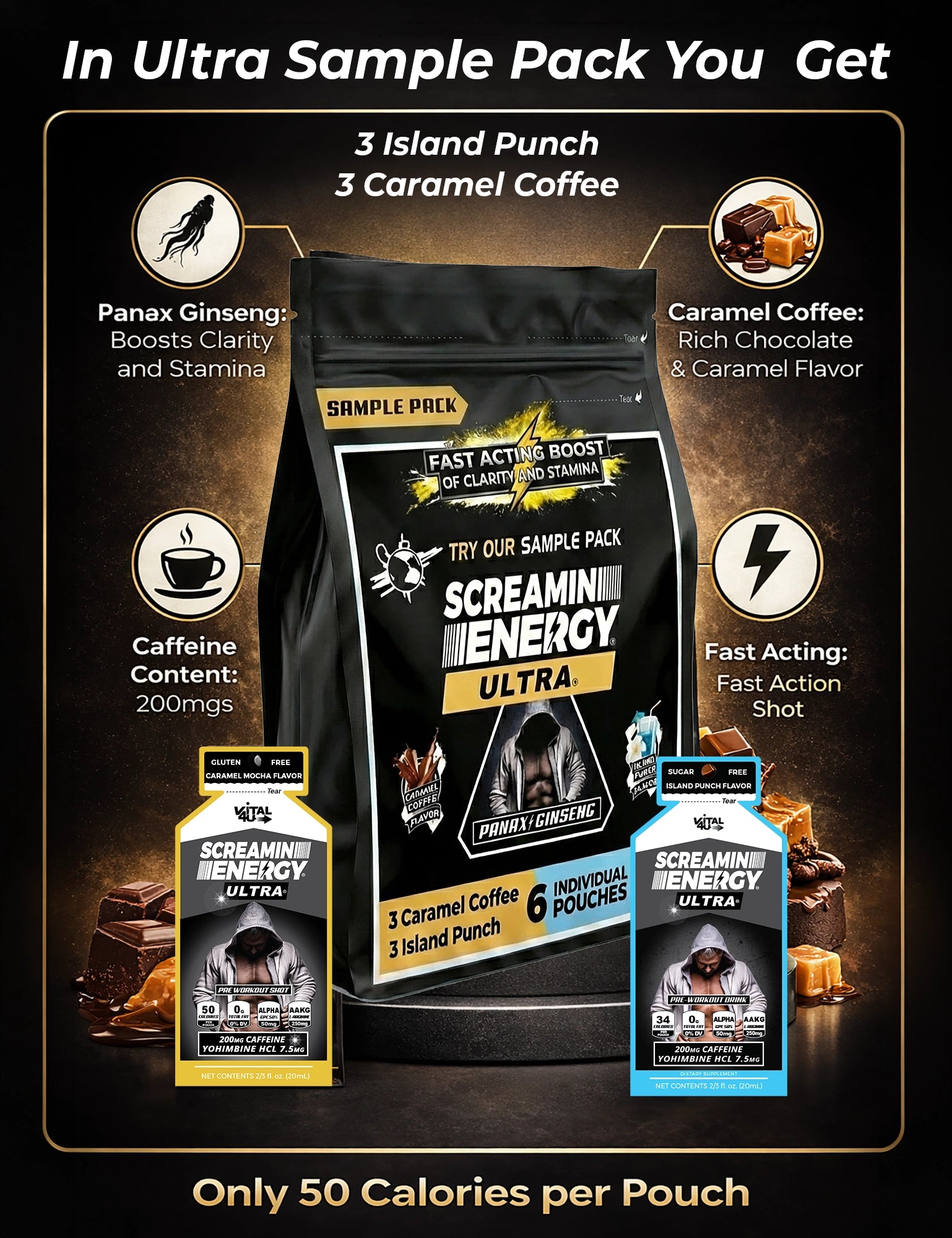 Screamin Energy Ultra 6 Pack Sample