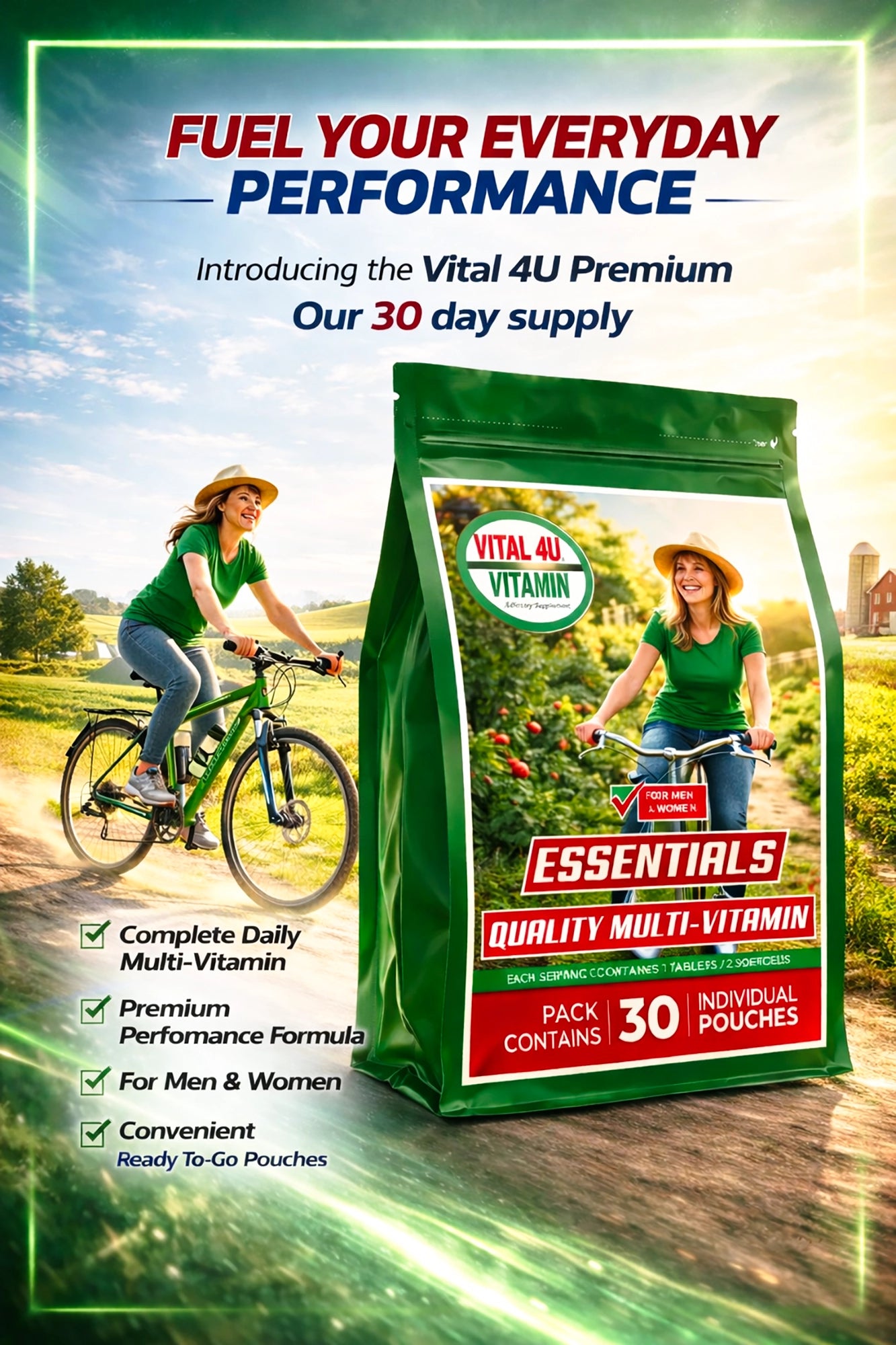 Vital 4U Essential 30 Day Multivitamin