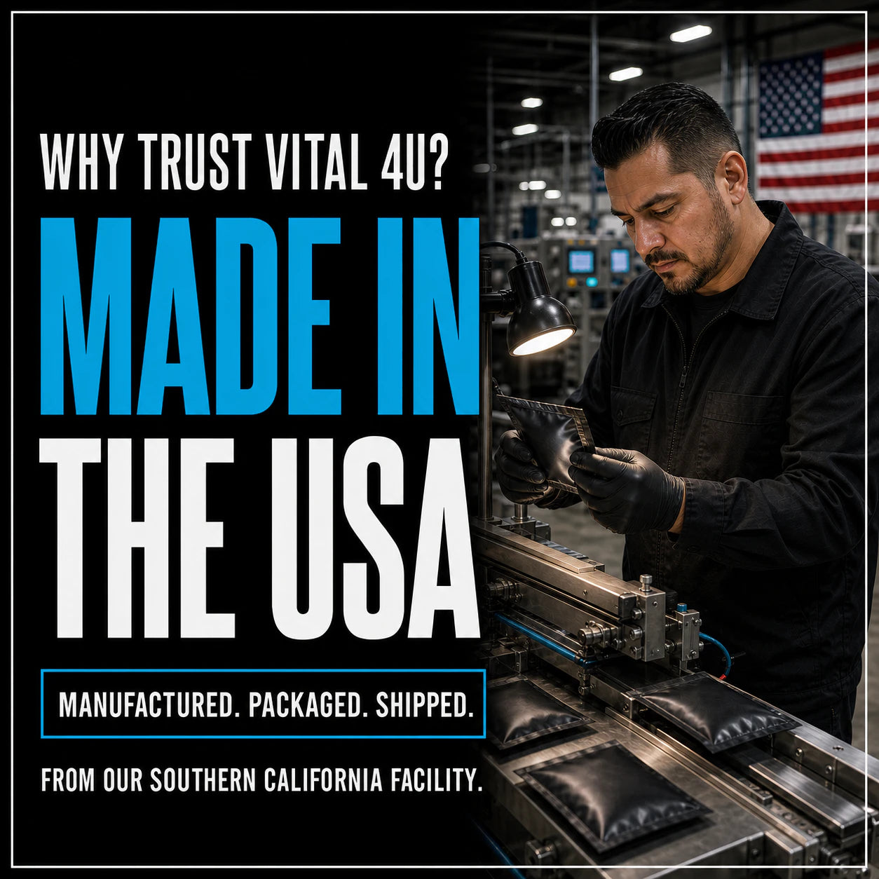 All of our energy products are manufactured, packaged and shipped from our facility in Southern California.