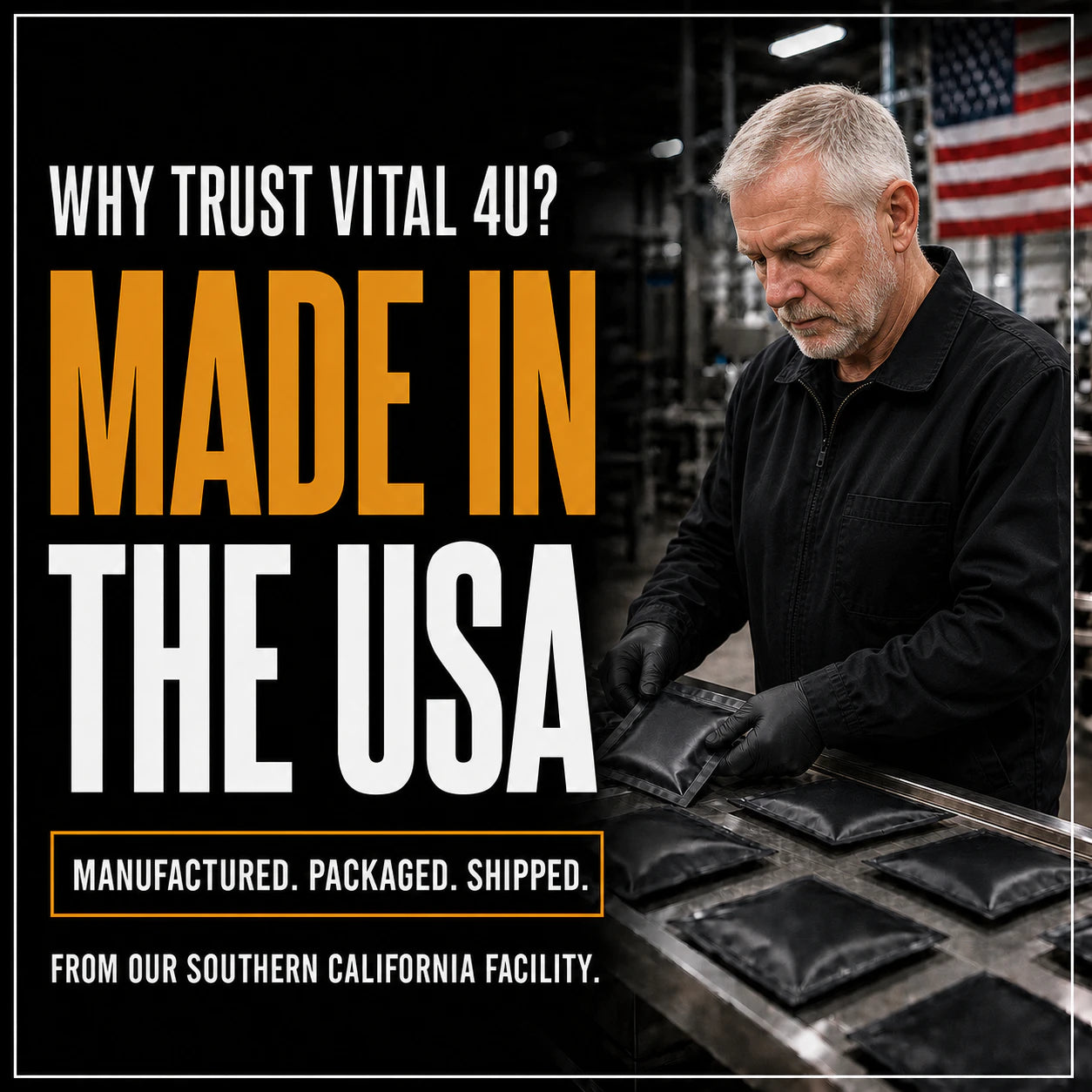 All of our energy products are manufactured, packaged, and shipped from our facility in Southern California.
