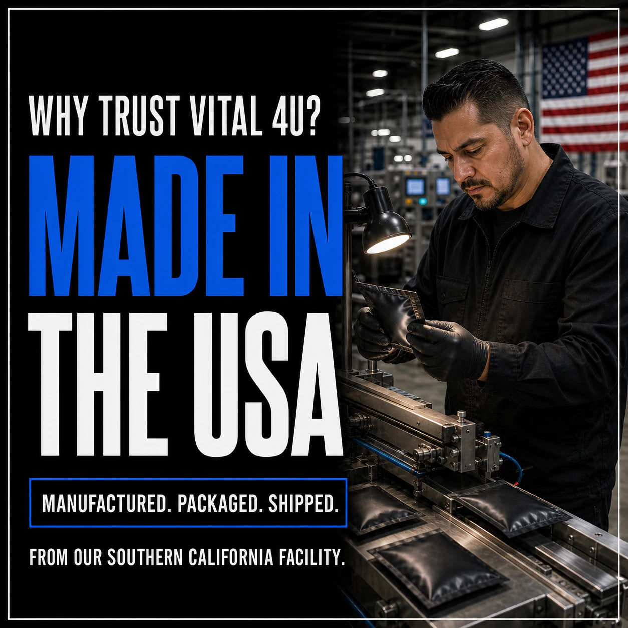 All of our energy products are manufactured, packaged, and shipped from our facility in Southern California.